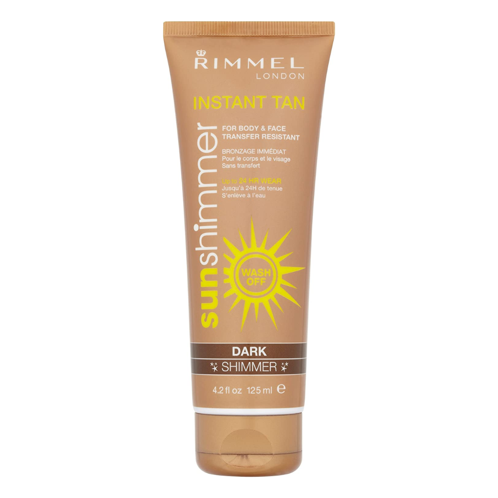 Rimmel London Womens Instant Tan Sun Shimmer Tan - Dark 125ml - One Size