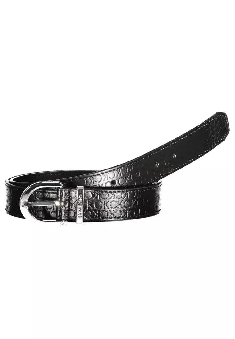 Calvin Klein WoMens Black Leather Belt - Size 80 cm