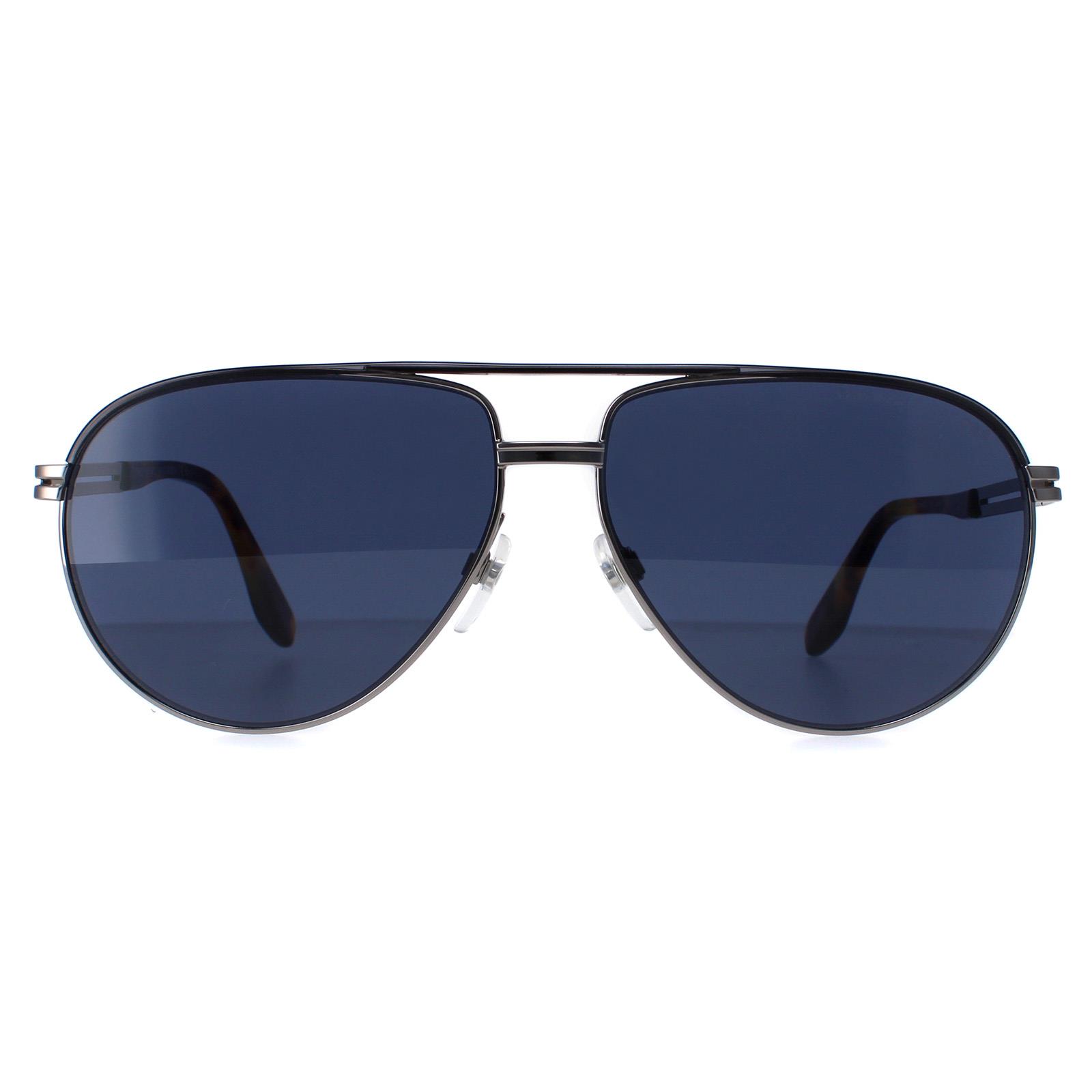 Marc Jacobs Aviator Mens Ruthenium Grey Blue 474/S Metal - One Size