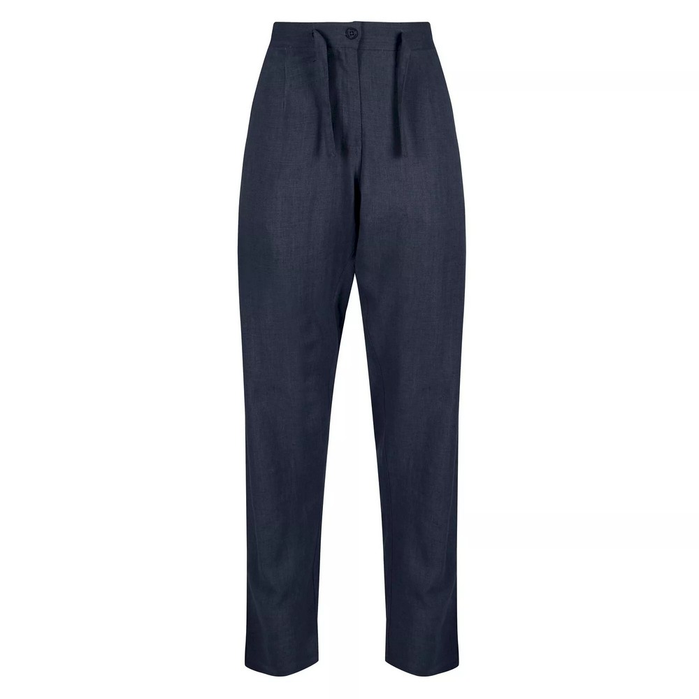 Regatta Womens/Ladies Maida Linen Trousers (Navy) - Size 10 UK