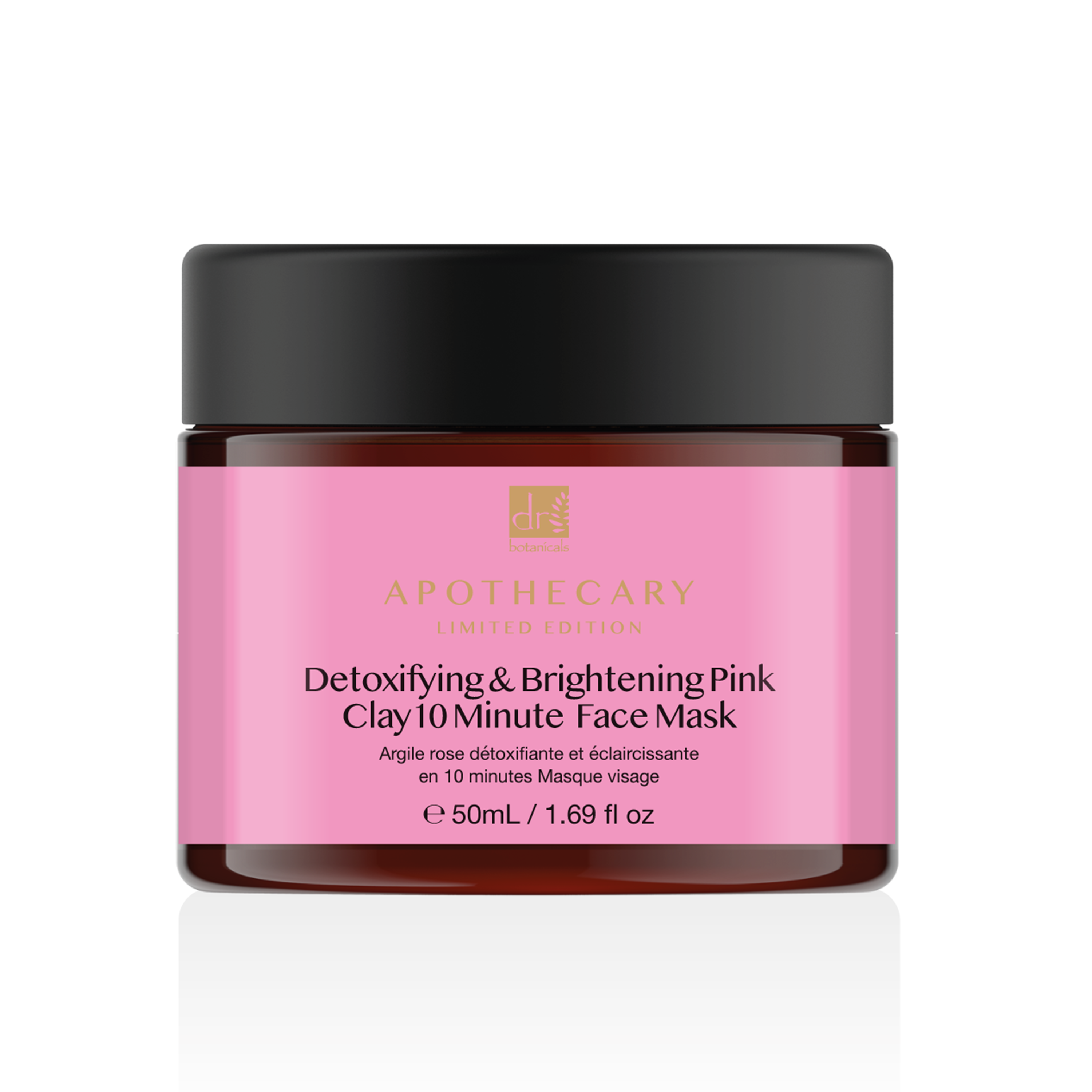 Dr. Botanicals Unisex Dr Detoxifying & Brightening Pink Clay 10 Minute Face Mask 50ml - One Size