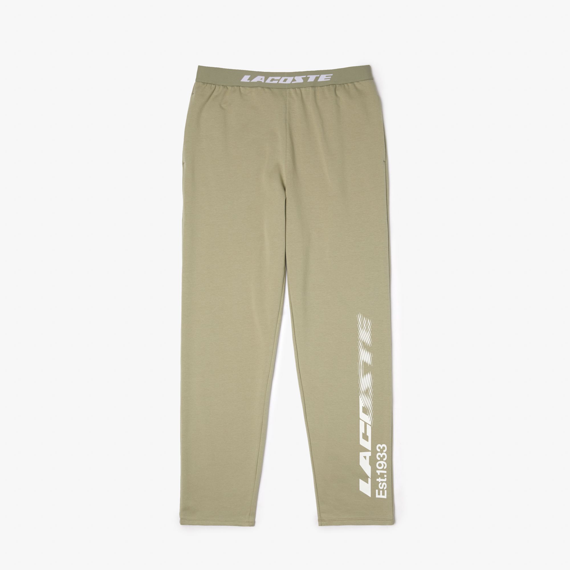 Lacoste Mens Loungewear Pyjama Pants in Beige Cotton - Size X-Small