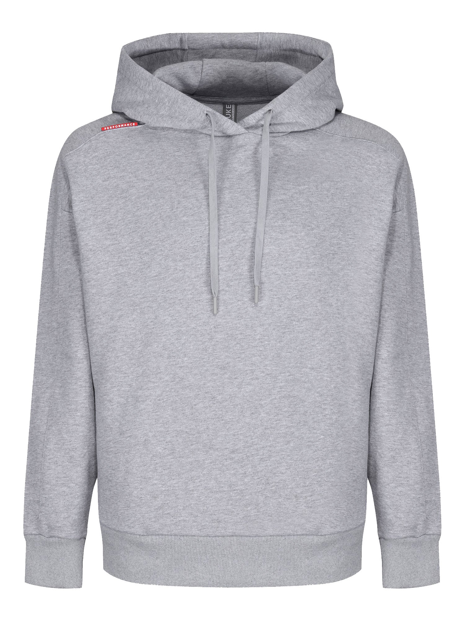 Luke 1977 Womens Jumping Workout Oversized Hoodie in Light Grey - Size X-Large