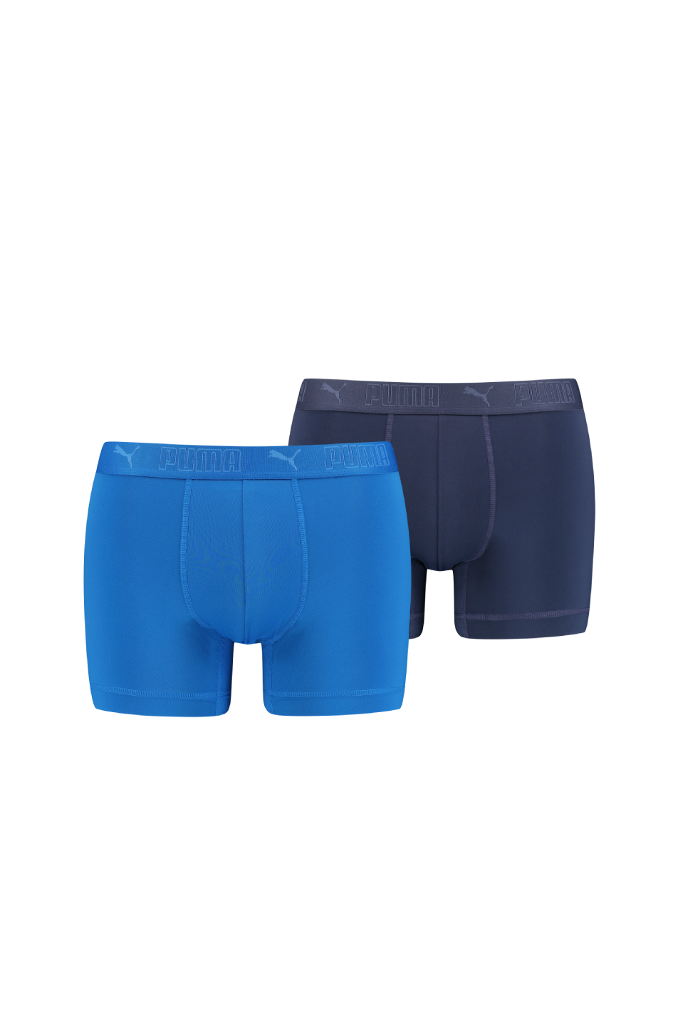 Puma Sport 2 Pack Mens Cotton Boxer - Blue - Size Small