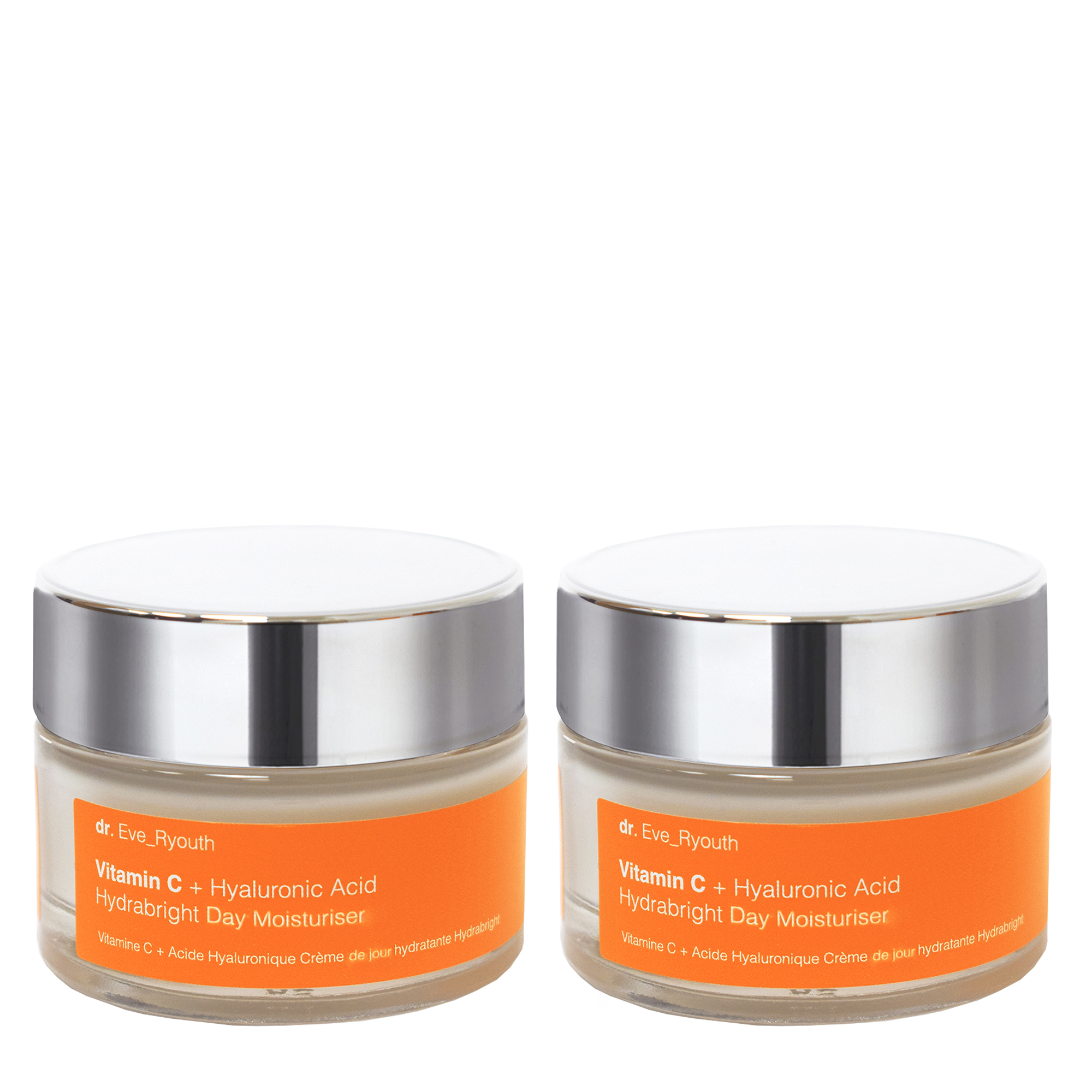 Dr. Eve_Ryouth Unisex 2 x Vitamin C + Hyaluronic Acid Hydrabright Day Moisturiser 50ml - NA - One Size