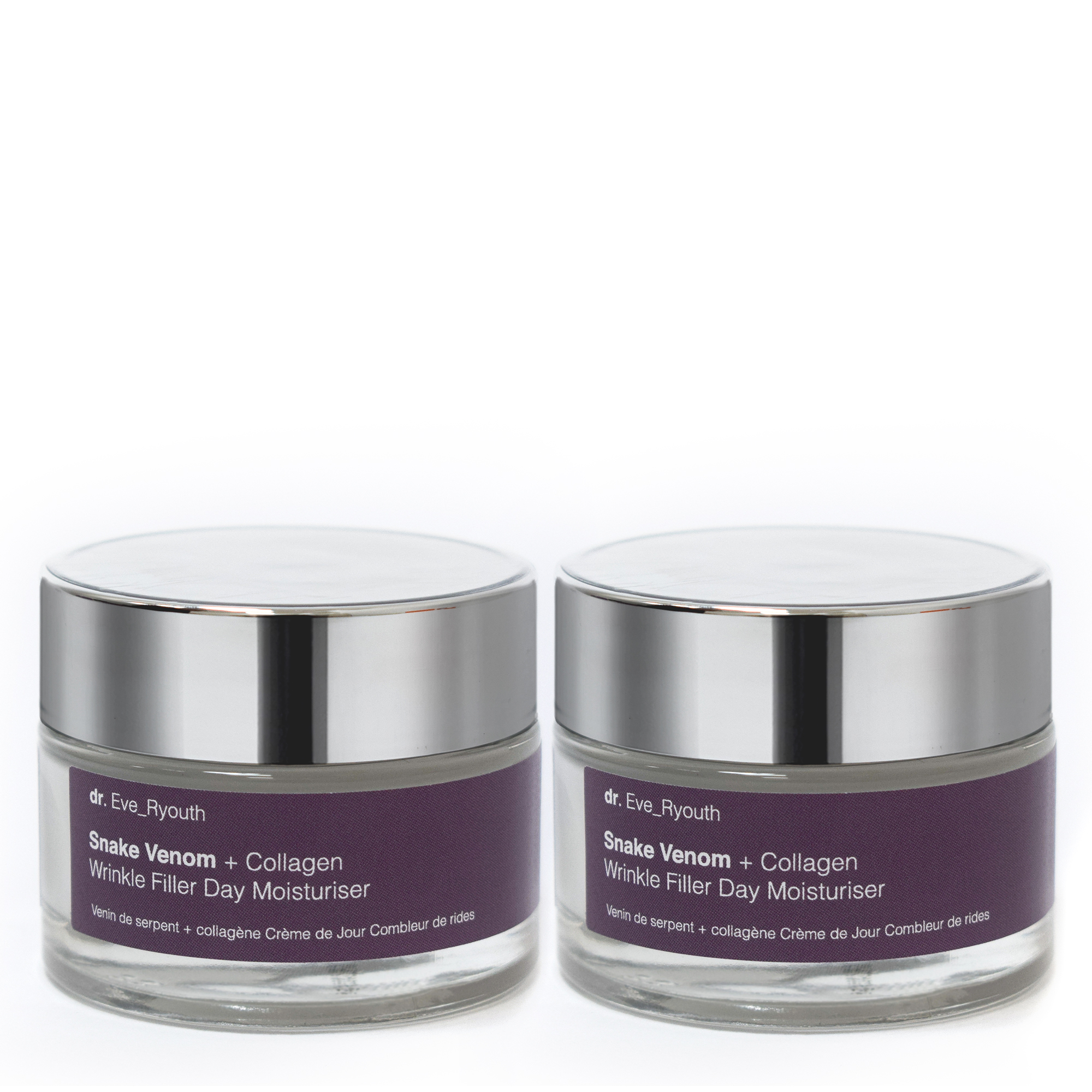 Dr. Eve_Ryouth Unisex 2 x Snake Venom + Collagen Wrinkle Filler Day Moisturiser 50ml - NA - One Size