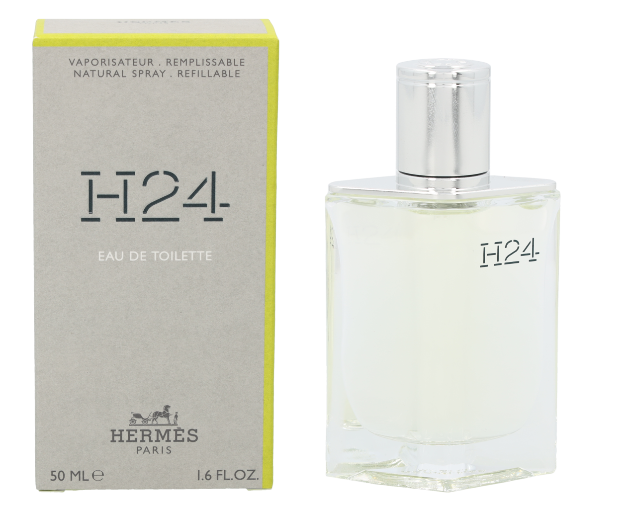 Hermes Mens H24 Eau De Toilette 50ml Refillable - NA - One Size