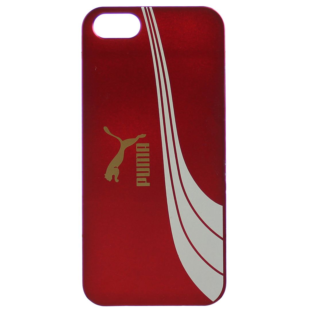 Puma Mens Bytes Red White iPhone 5 Hard Phone Case 052493 03 - One Size