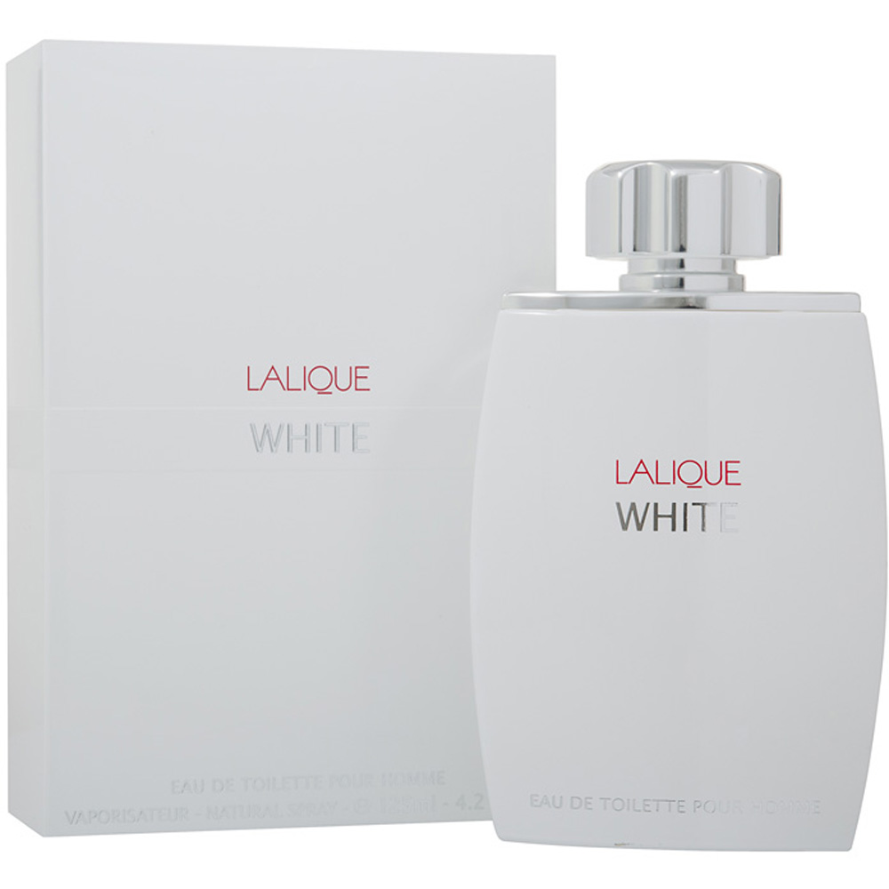 Lalique Mens White Eau de Toilette Pour Homme 125ml Spray For Him - Violet - One Size