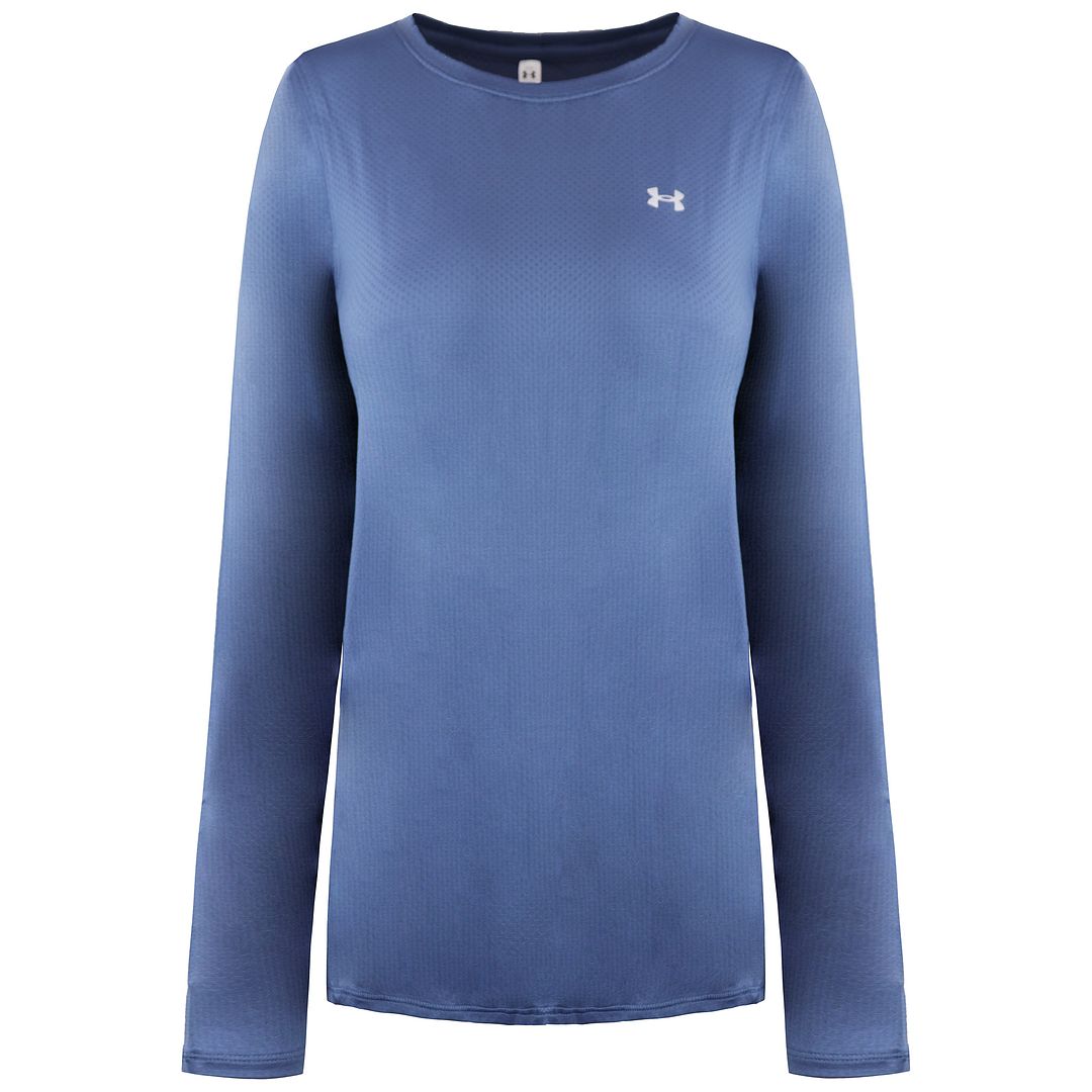 Under Armour HeatGear Womens Blue Top - Size Medium