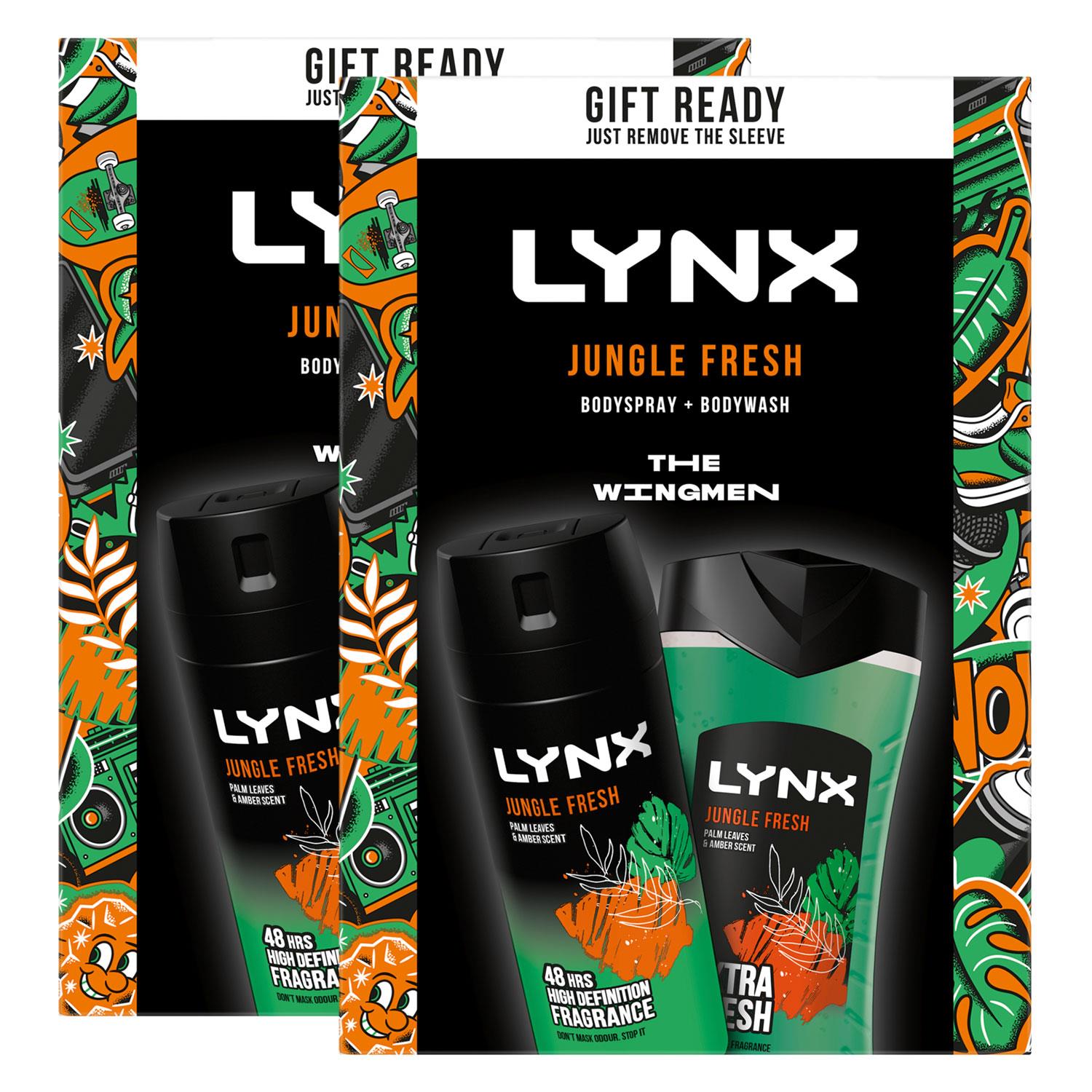 Lynx Mens Body Spray & Wash Gift Set for Him, 2 Pack - One Size