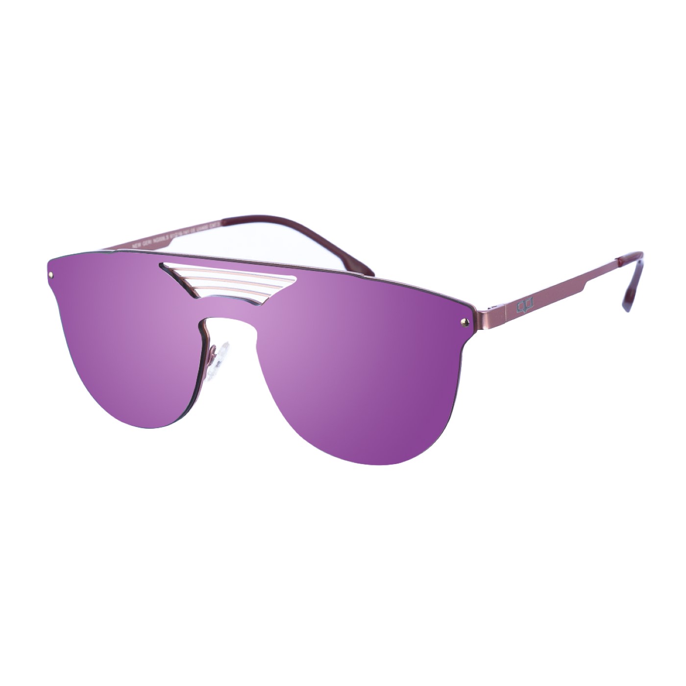 Kypers Unisex New Geri Oval Shaped Nylon Sunglasses - Violet - One Size