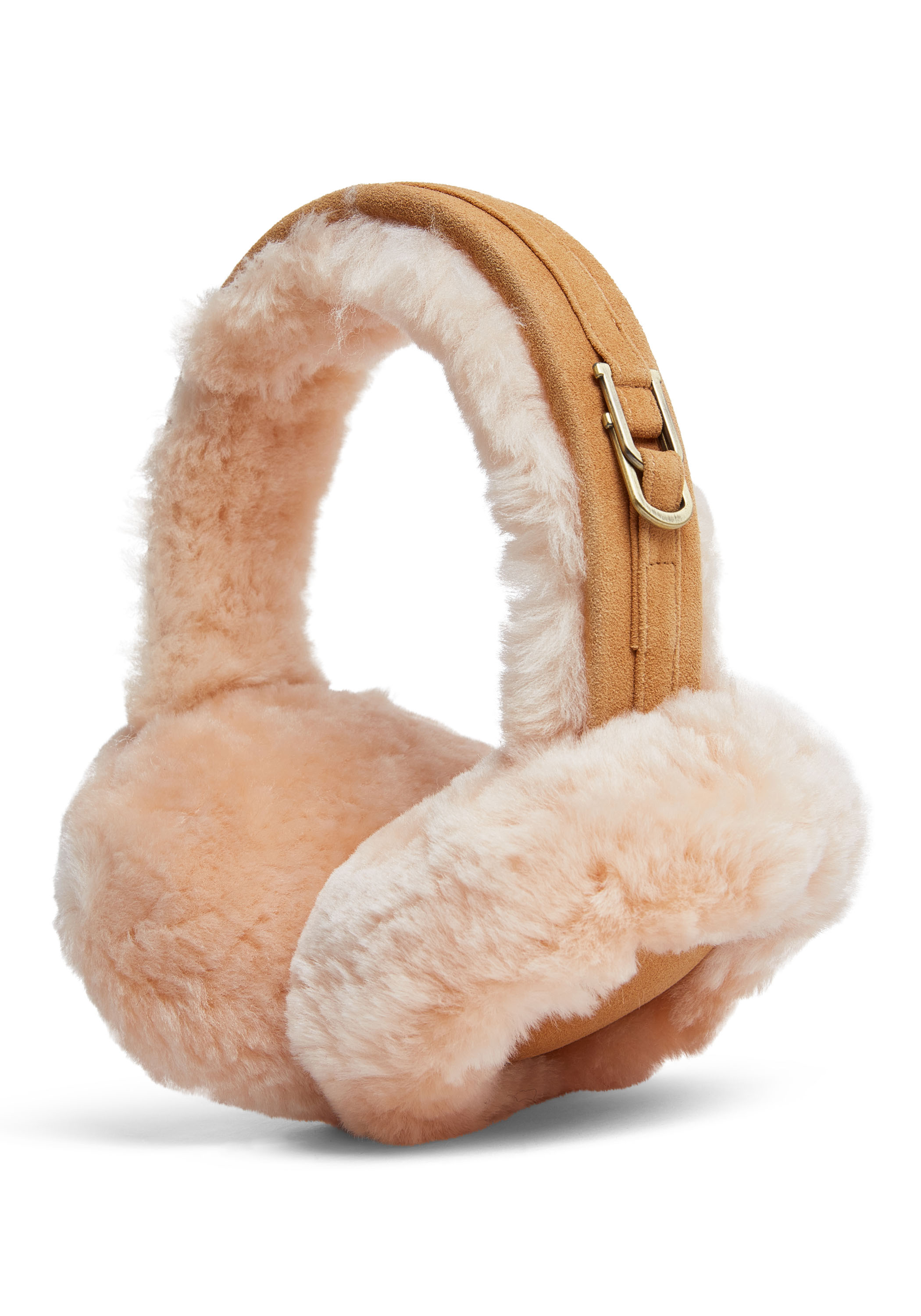 Infinity Leather Womens Winter Super Soft Fluffy Tan Ear Muffs Warm and Cozy Ear Warmers - One Size