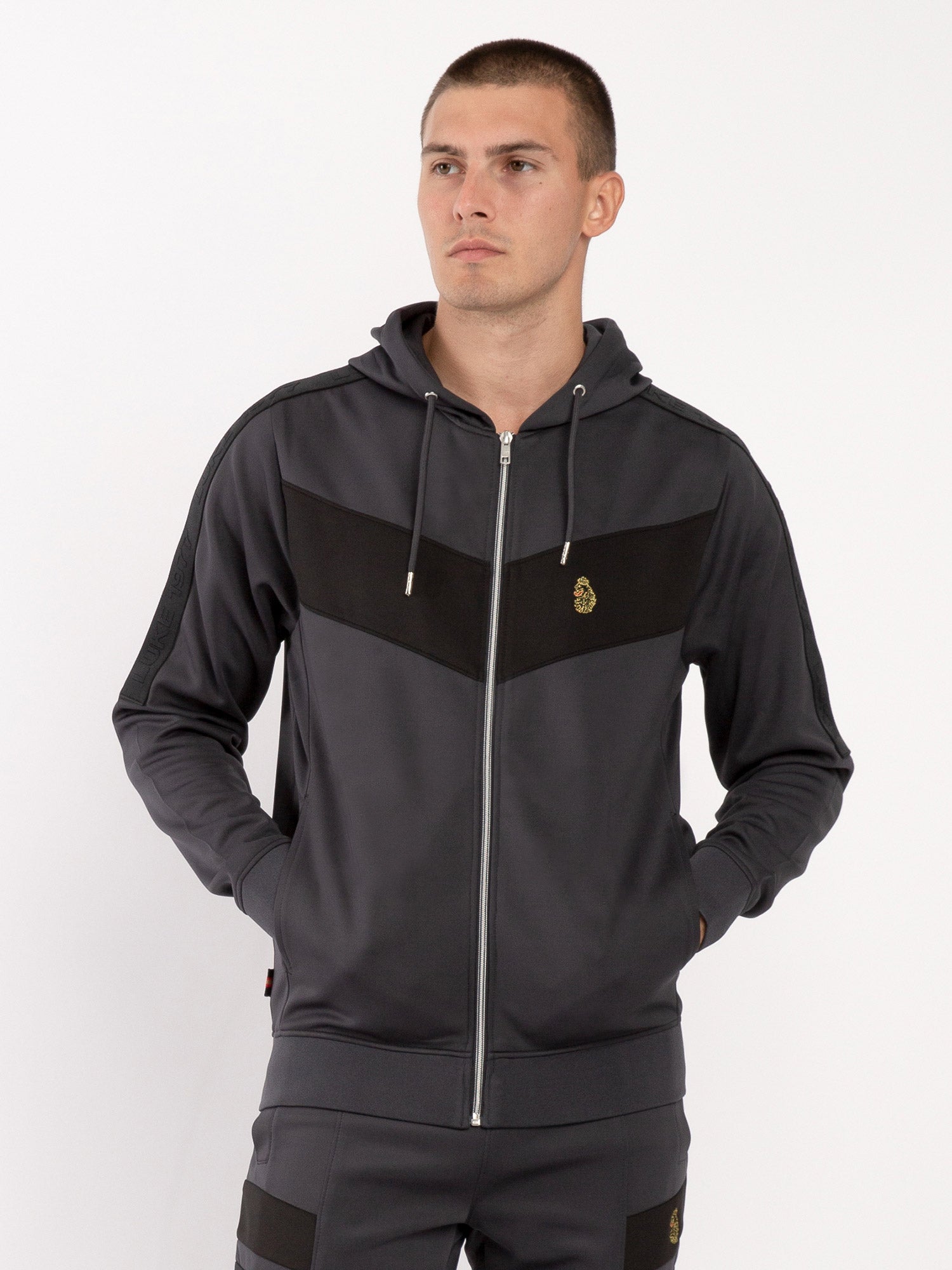 Luke 1977 Mens Casa Estevez Hoodie in Charcoal - Size Large