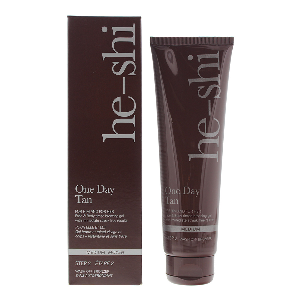 He Shi Unisex He-Shi One Day Face & Body Medium Tanning Gel 150ml - NA - One Size