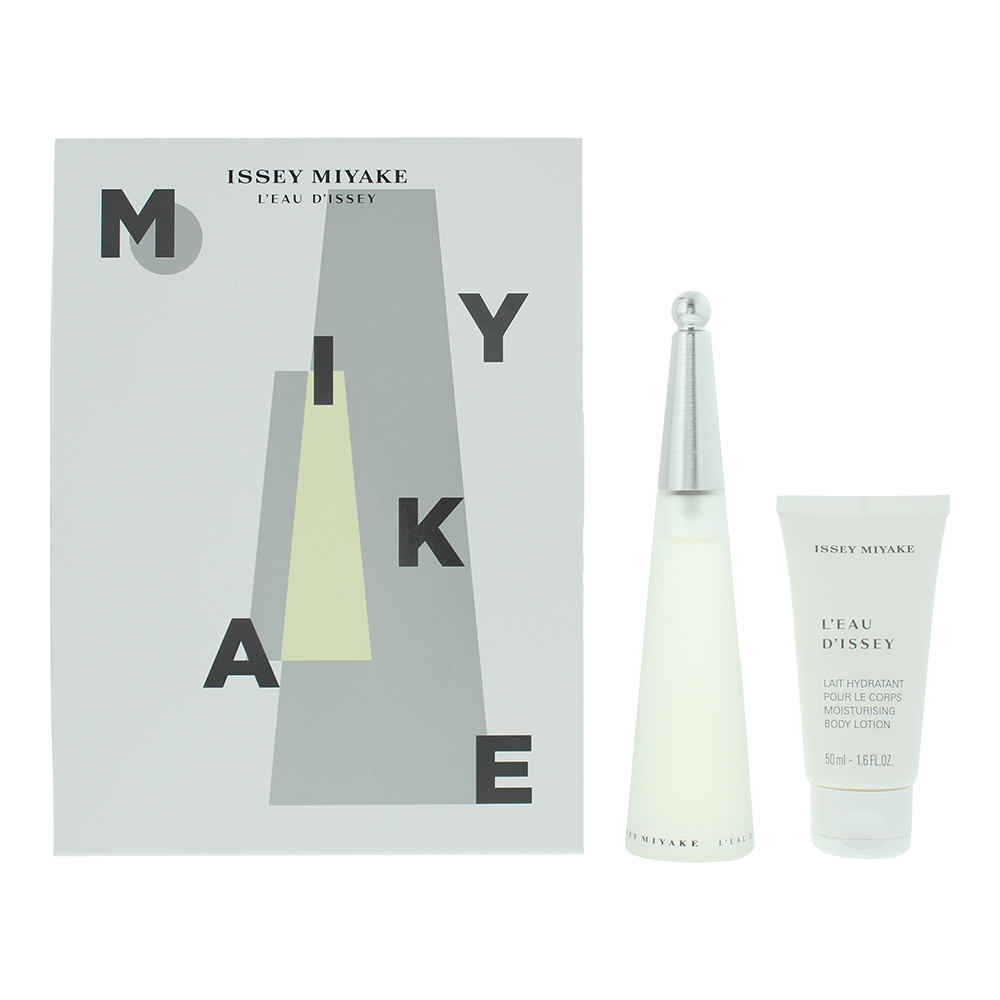 Issey Miyake Womens L'eau D'issey Eau De Toilette 50ml + Body Lotion - One Size