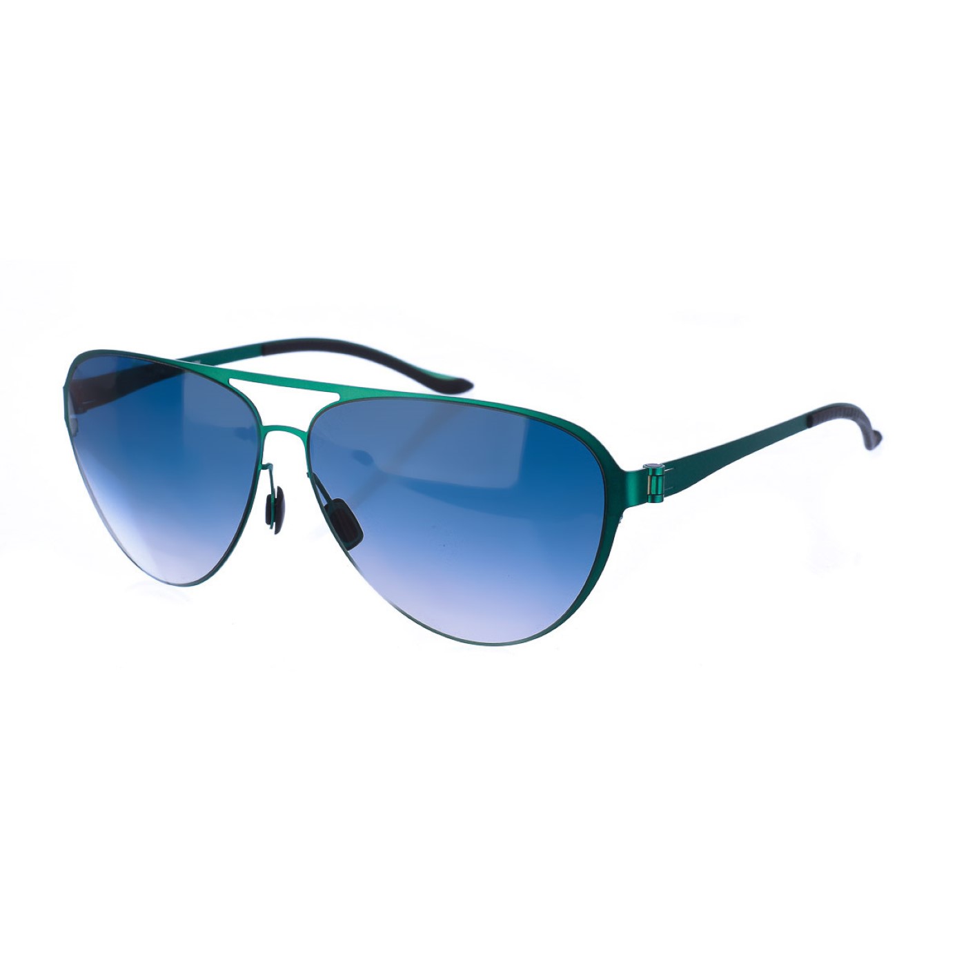 Mercedes Benz Mens oval-shaped metal sunglasses M1040 - Green - One Size