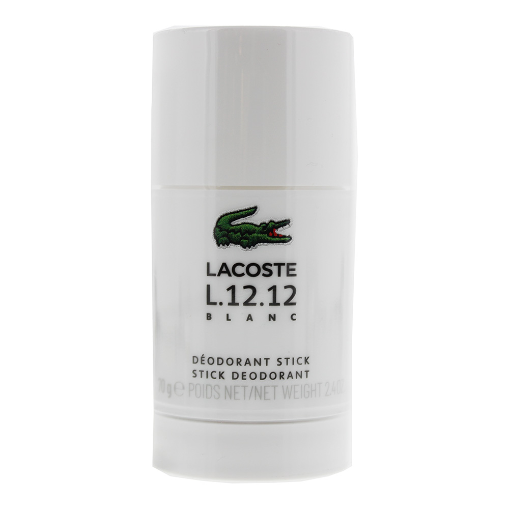 Lacoste Mens Eau De L.12.12 Pour Lui Blanc Deodorant Stick 70g - White - One Size