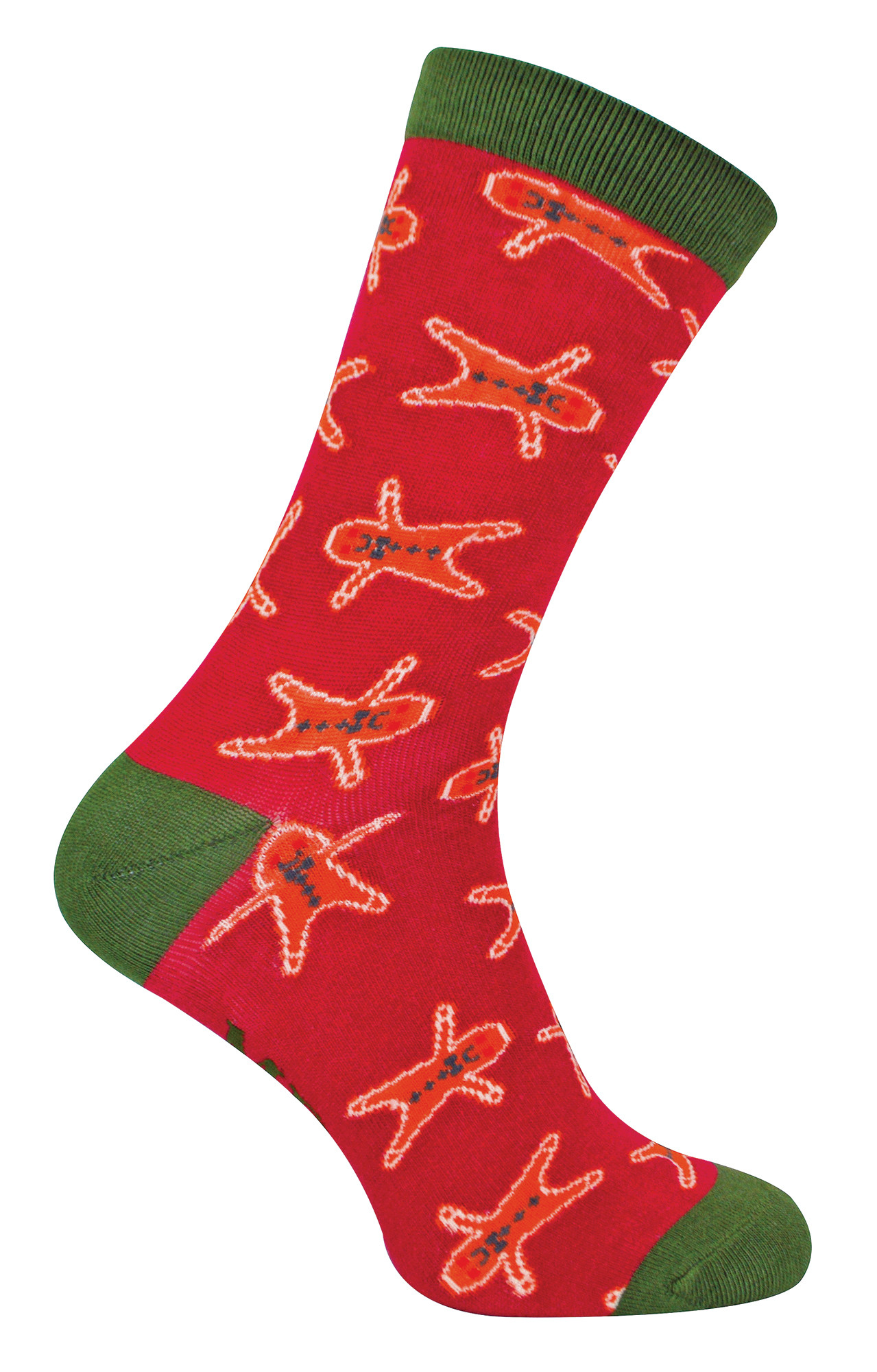 Miss Sparrow Mens Gingerbread Men Socks