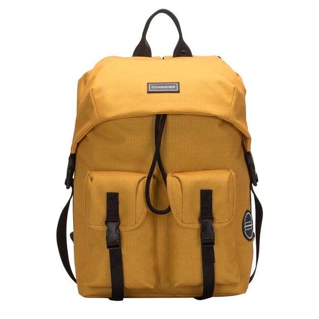 Consigned Mens Recycled Backpack - Yellow - One Size