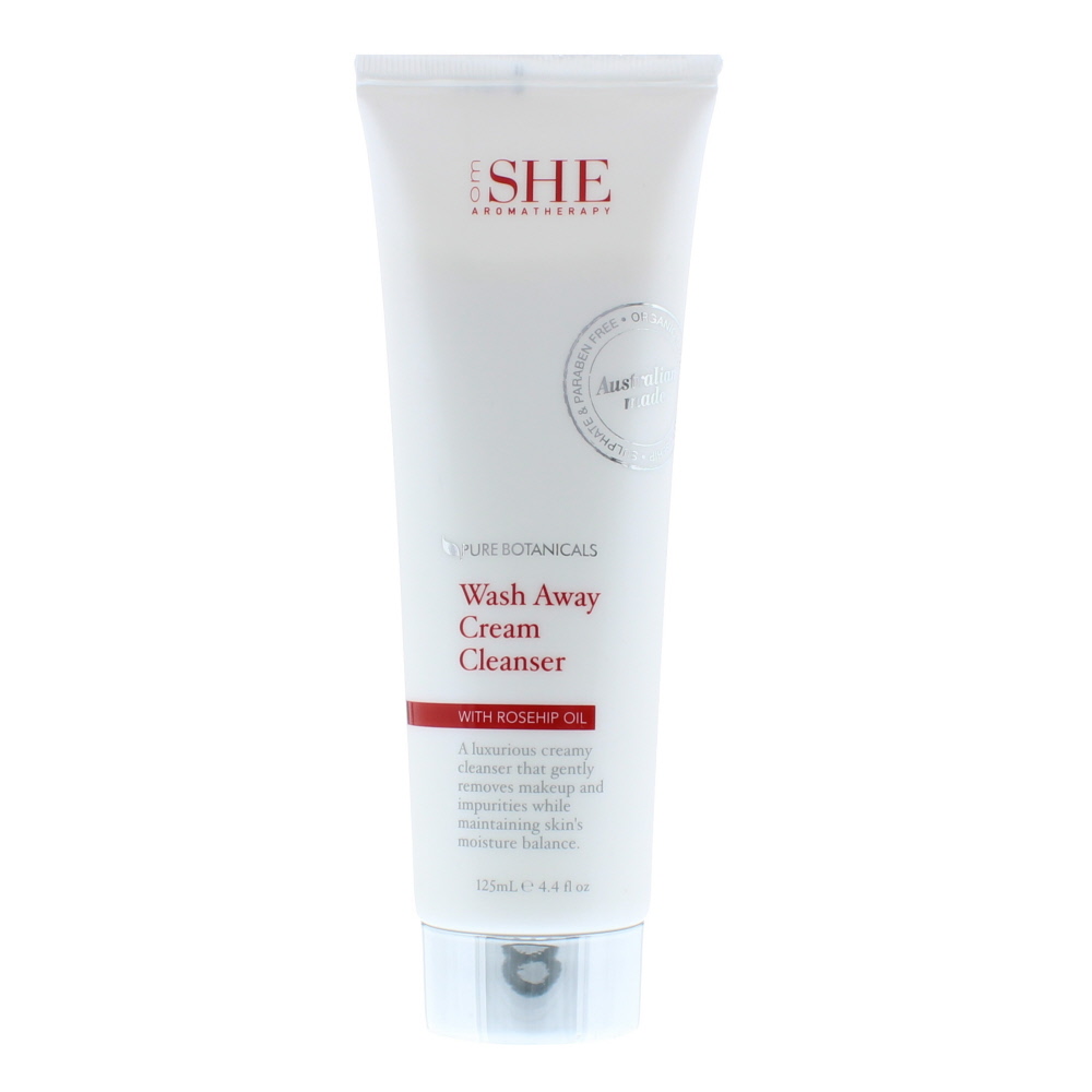 Om She Womens Pure Botanicals Wash Away Cleansing Cream 125ml - One Size