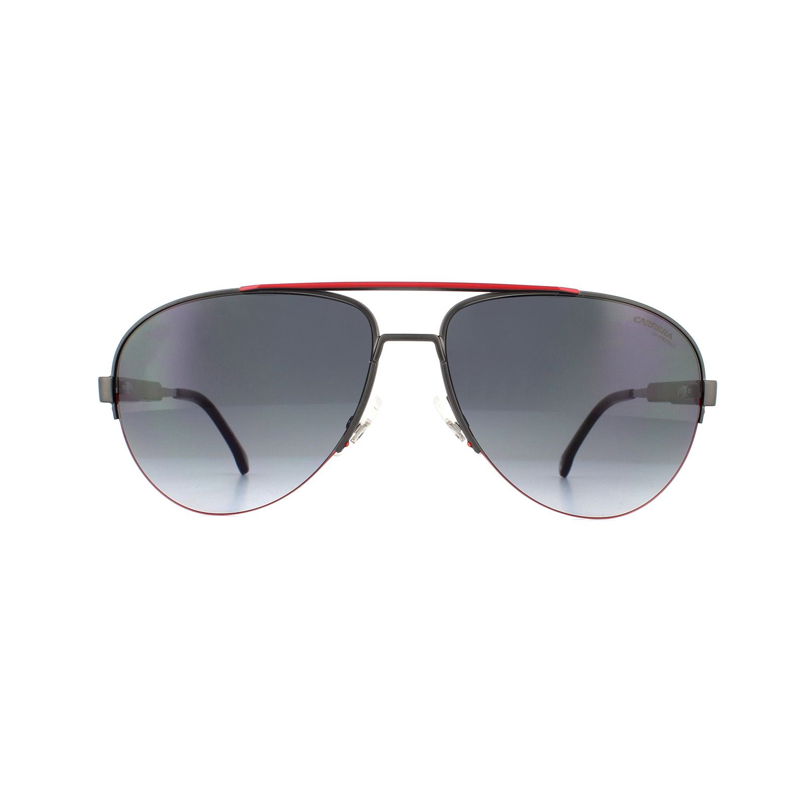 Carrera Aviator Mens Matte Ruthenium Black Dark Grey Gradient Sunglasses Metal (archived) - One Size