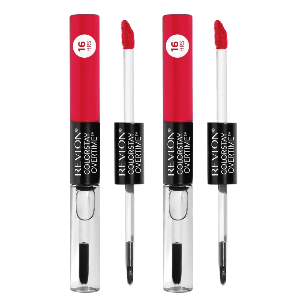 Revlon Womens 2 x Colorstay Overtime Dual Ended Lipcolor - 040 Forever Scarlet - NA - One Size