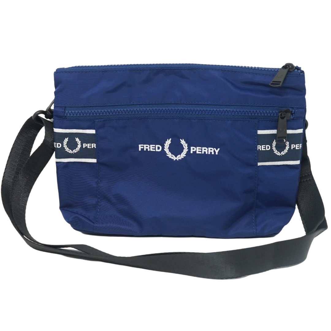 Fred Perry Mens Graphic Tape French Navy Satchel - Blue material_polyester - One Size