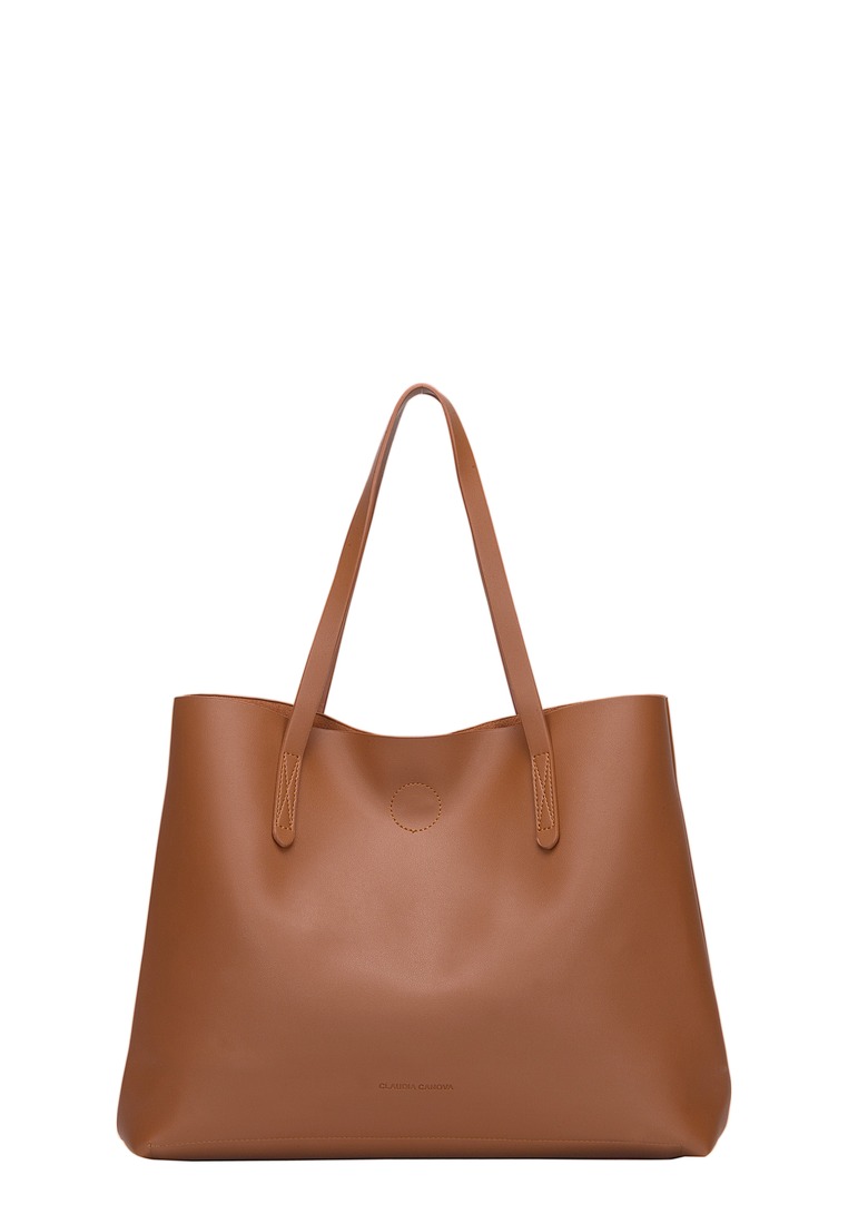 Claudia Canova Womens OPHELIA TOTE BAG - Tan PU - One Size