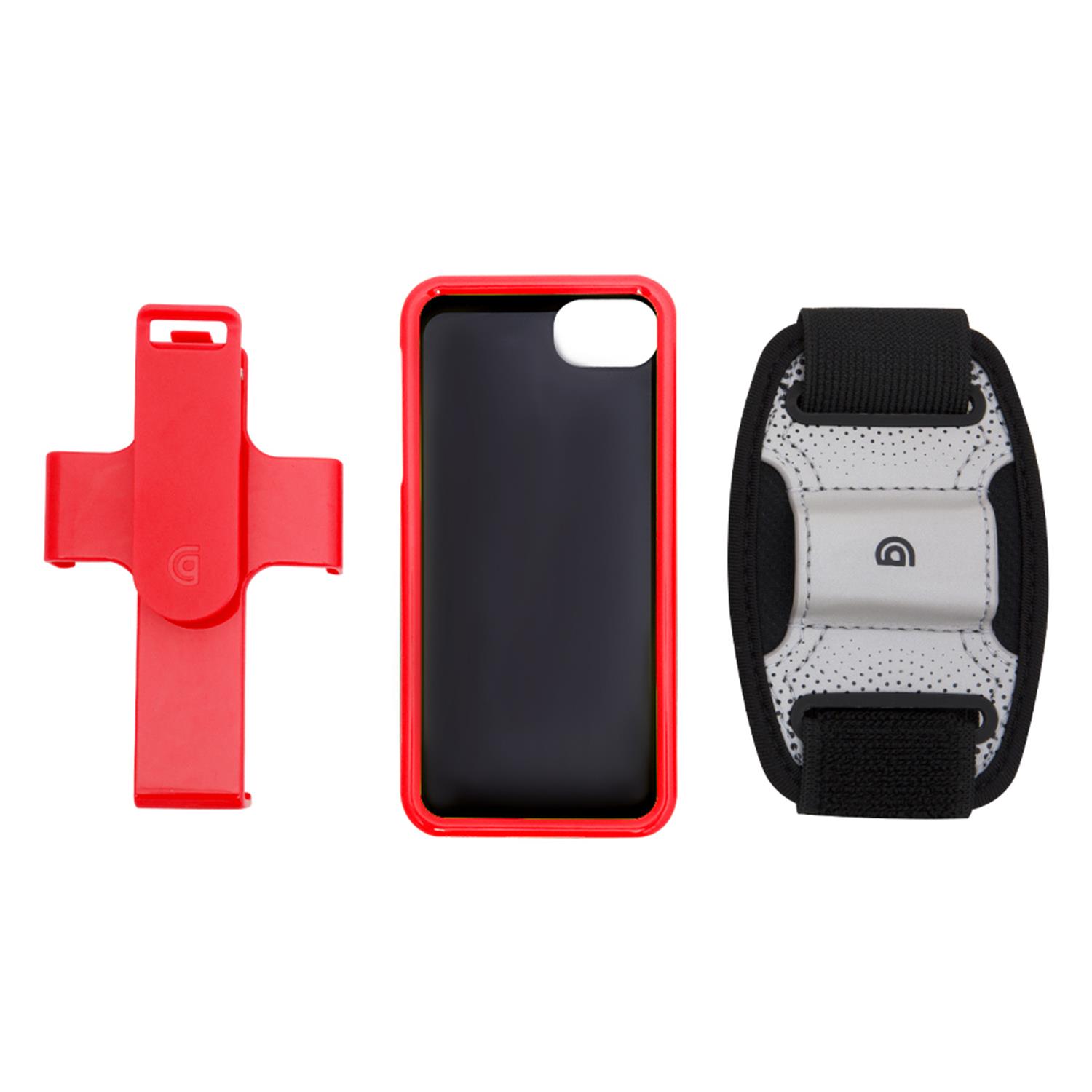 Aquarius Griffin Light-weight Fast Clip Armband and for Phone 5/5s, Red - One Size