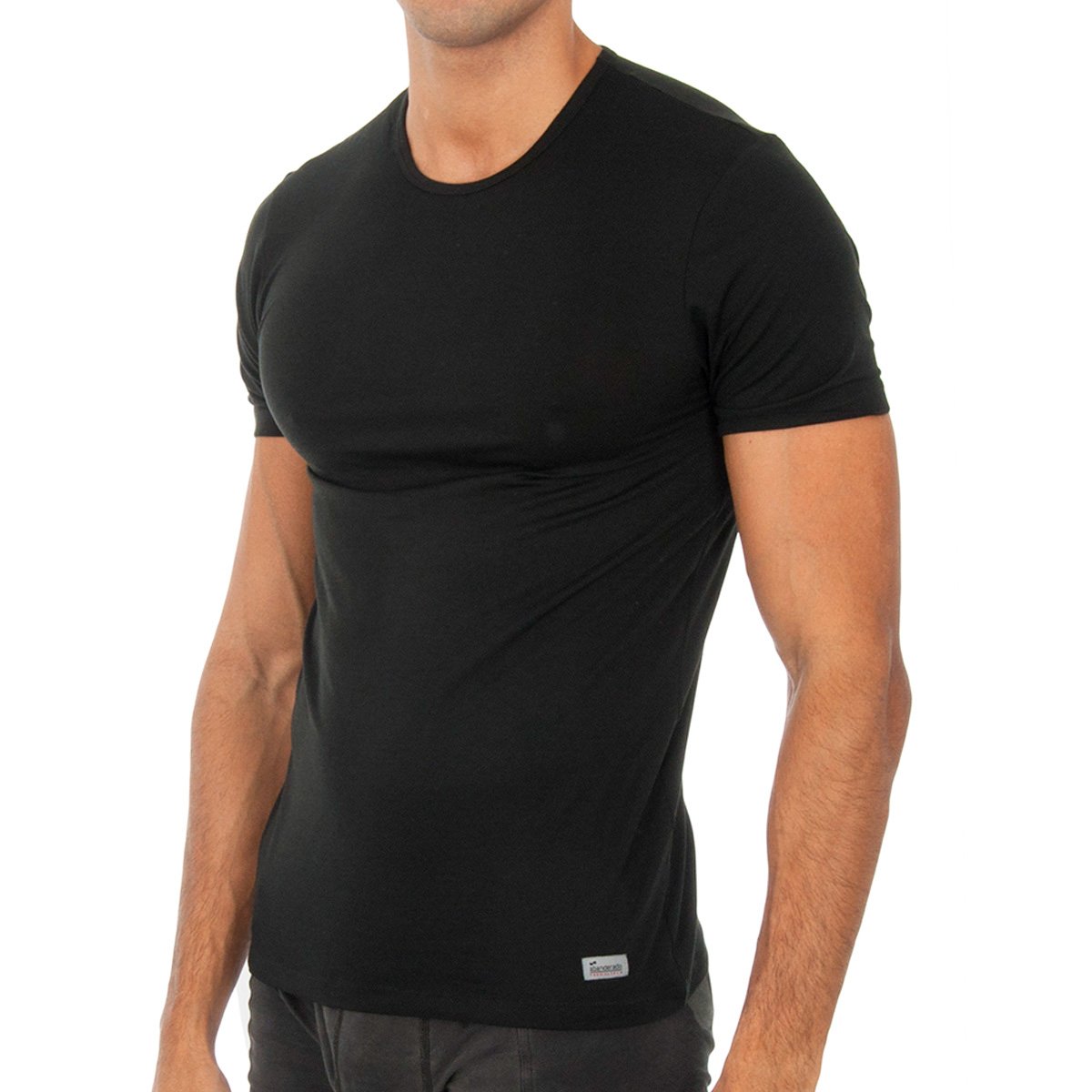 Abanderado Short sleeve Cotton Thermal Tech 041Y Mens t-shirt - Black - Size 2XL