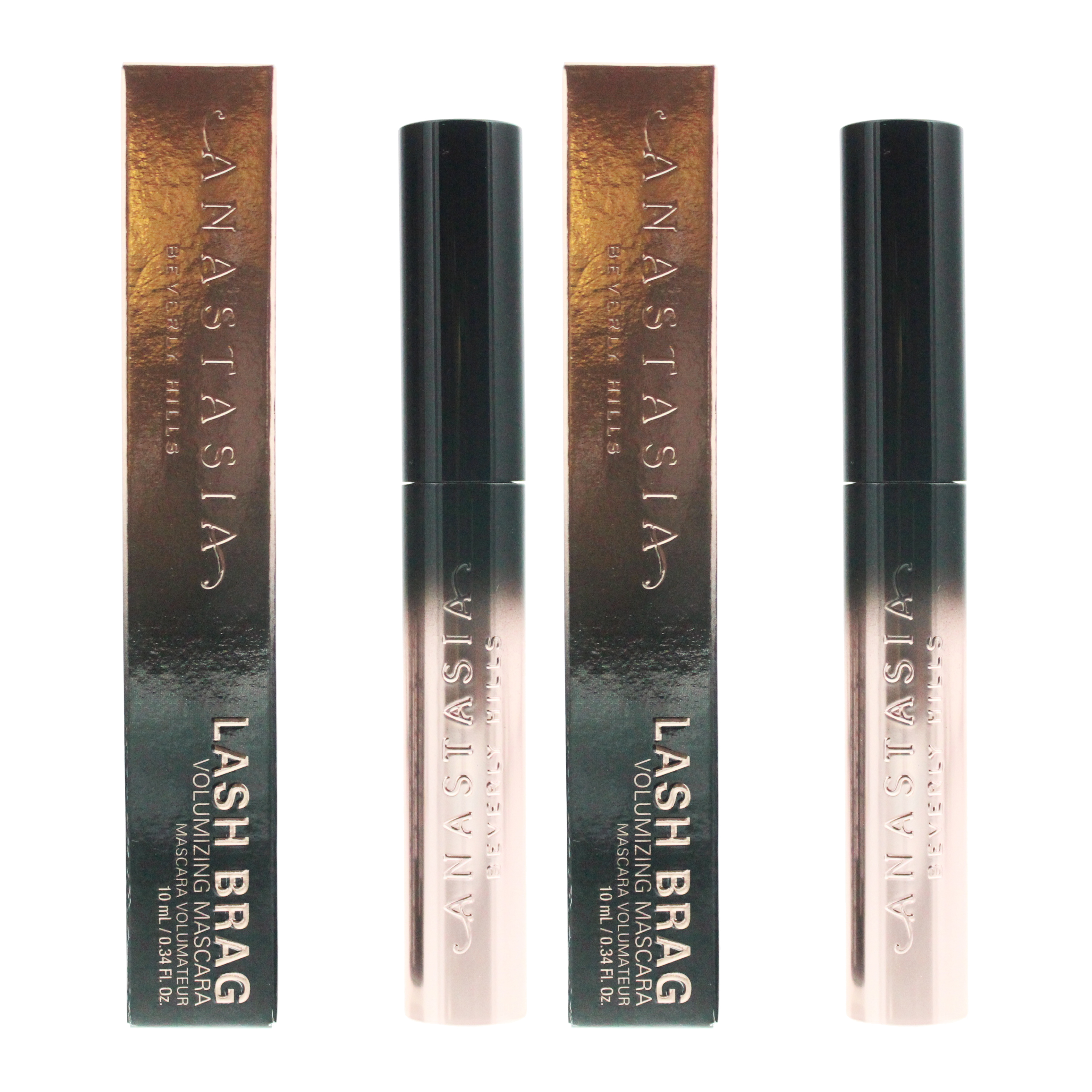 Anastasia Beverly Hills Womens Lash Brag Volumizing Mascara 10ml x 2 - One Size