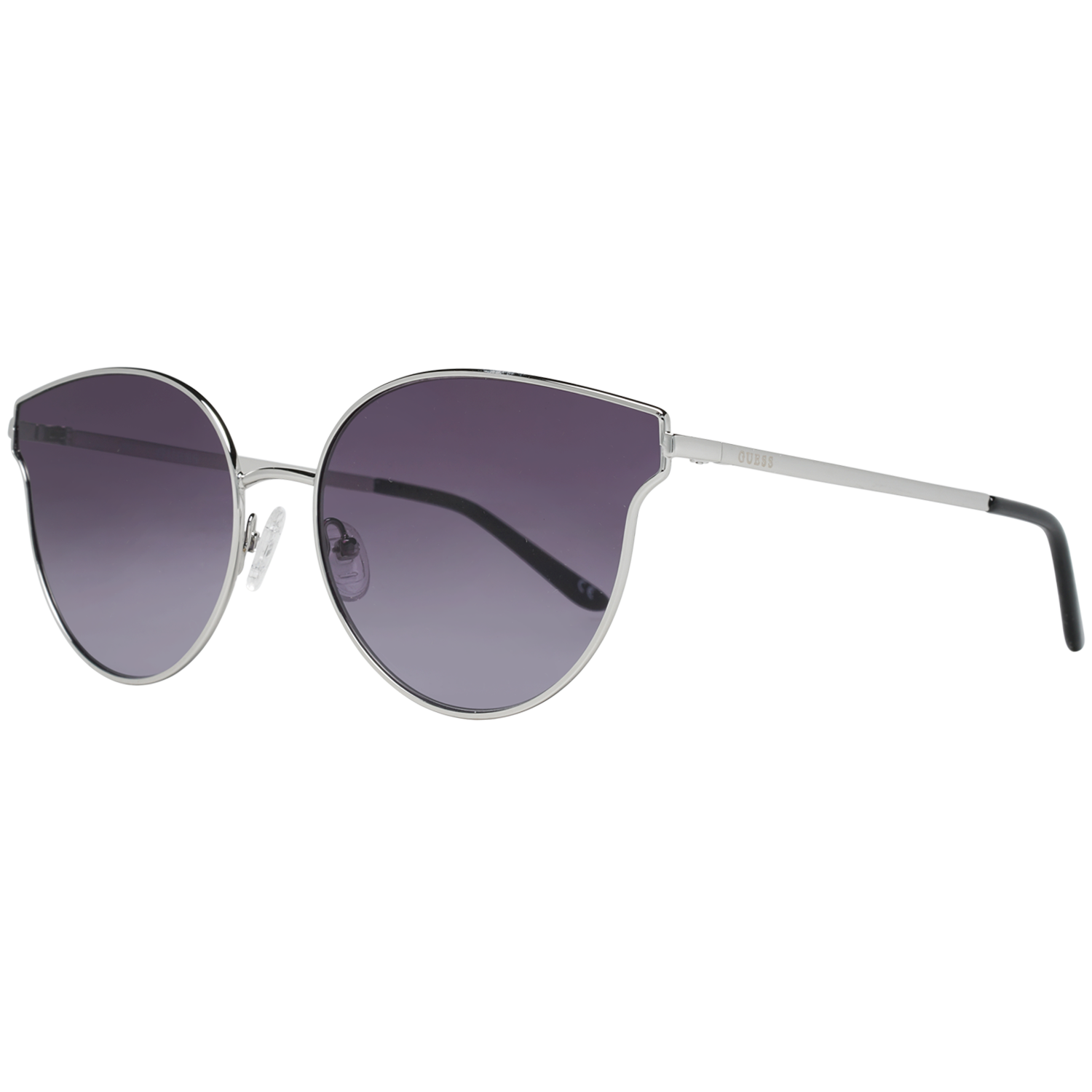 Guess Womens Sunglasses GF0353 10B Silver Grey Gradient Metal (archived) - One Size