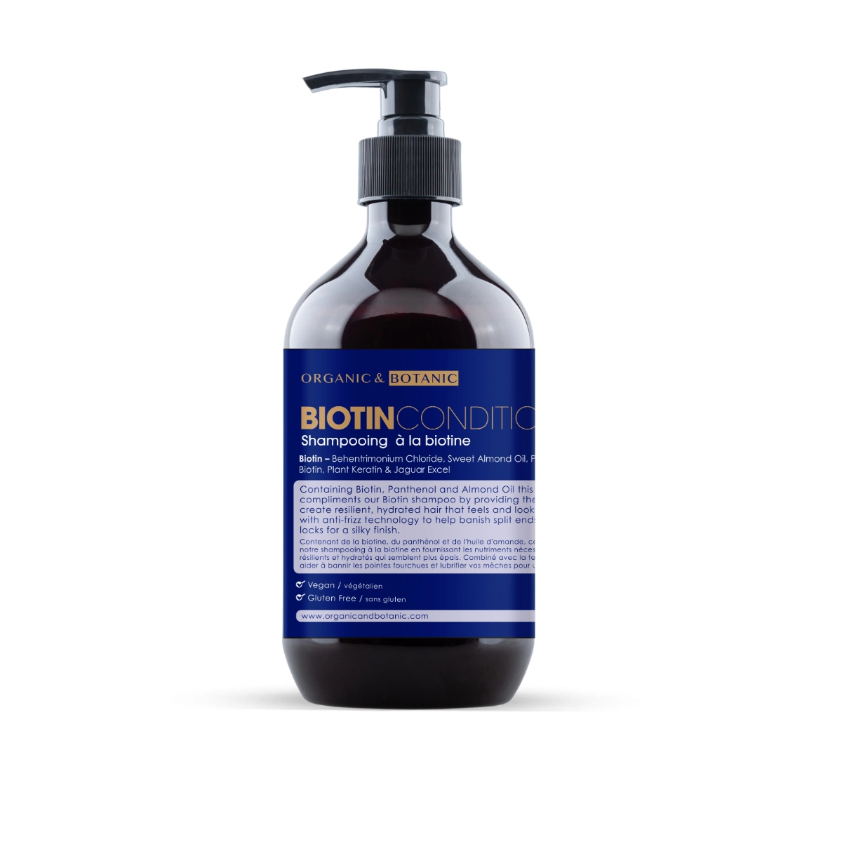 Organic & Botanic Unisex Biotin Conditioner 500ml - One Size