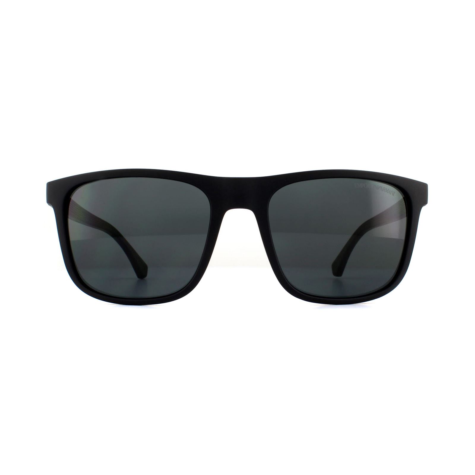 Emporio Armani Mens Sunglasses EA4129 504287 Matte Black Grey Gradient - One Size