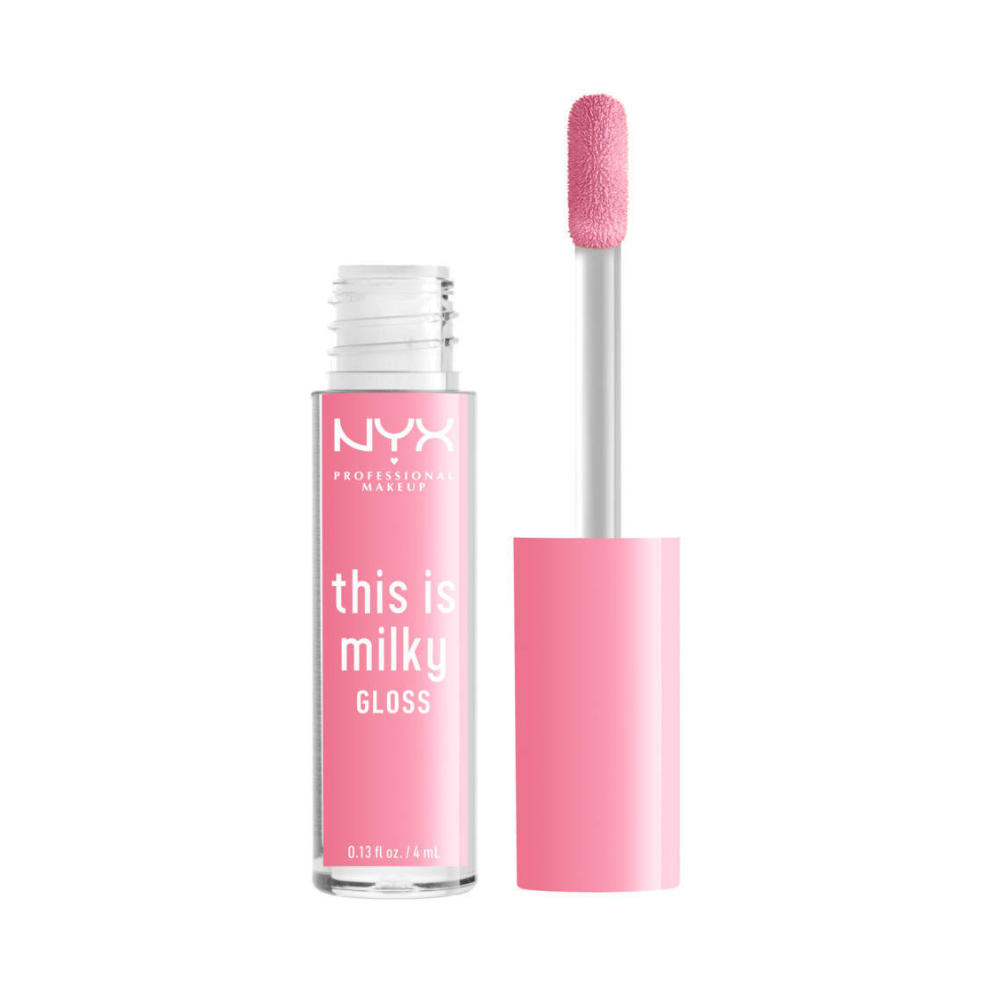 NYX Womens This Is Milky Lip Gloss 4ml - Milk It Pink - One Size