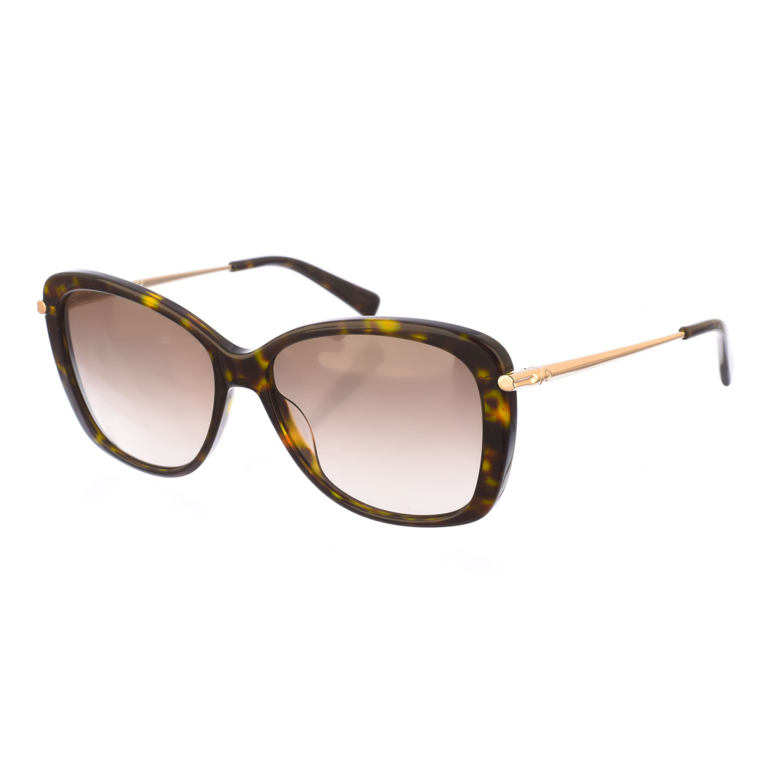 Longchamp Womenss LO616S Butterfly Shaped Acetate Sunglasses - Brown - One Size