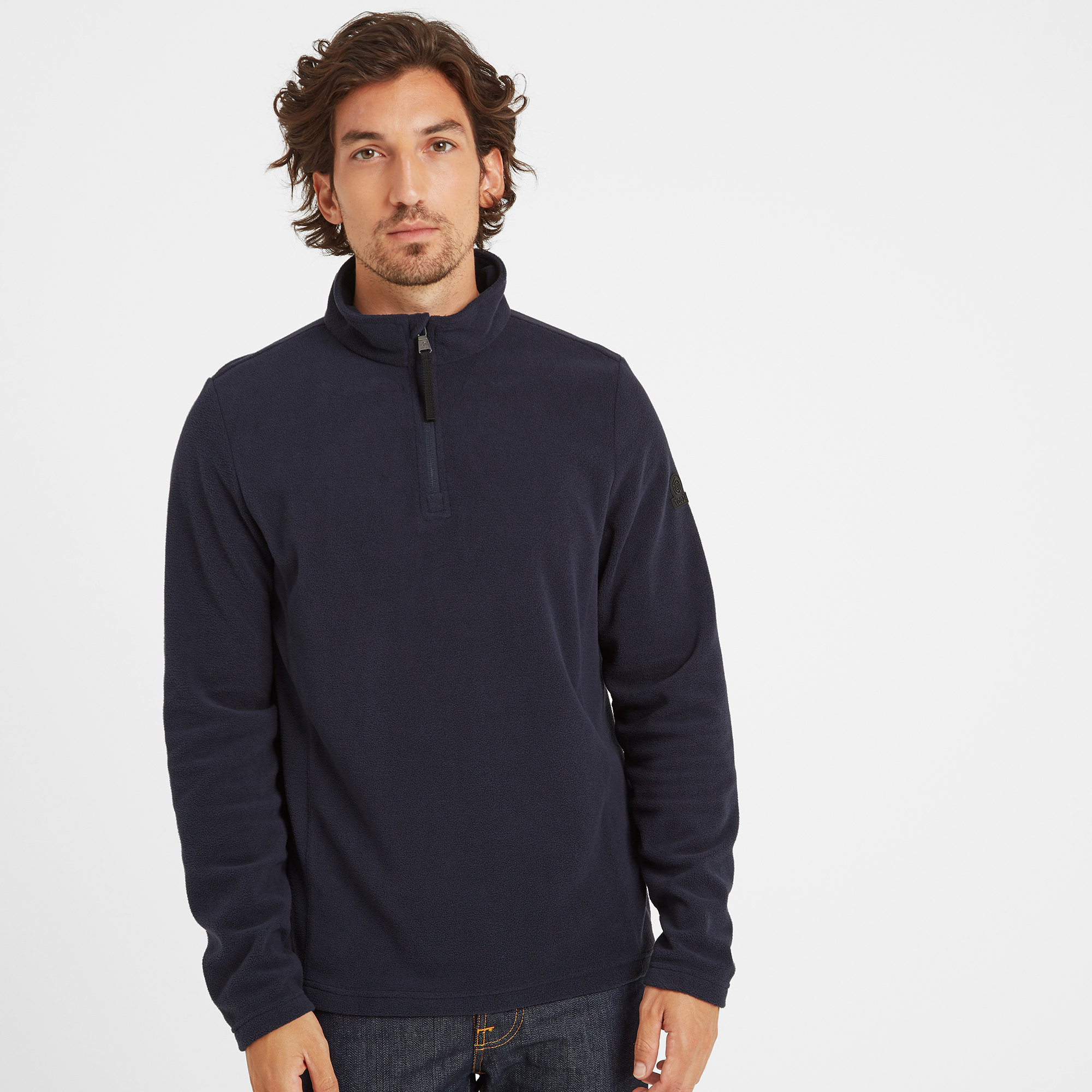 TOG24 Shire Mens Fleece Zipneck Navy - Size X-Small