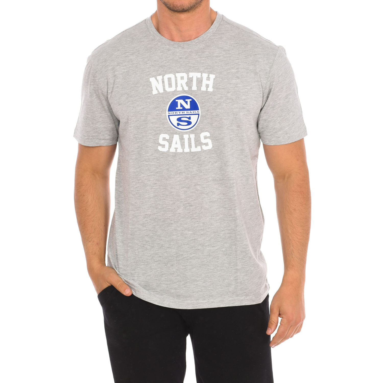 North Sails Mens Short sleeve t-shirt 9024000 man - Grey - Size Large