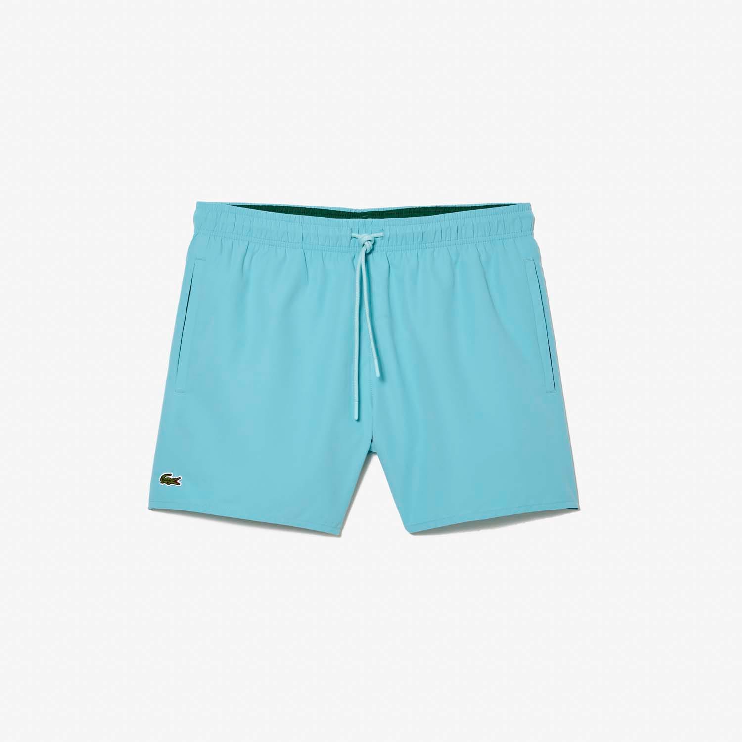 Men's Lacoste Quick Dry Swim Trunks in Blue