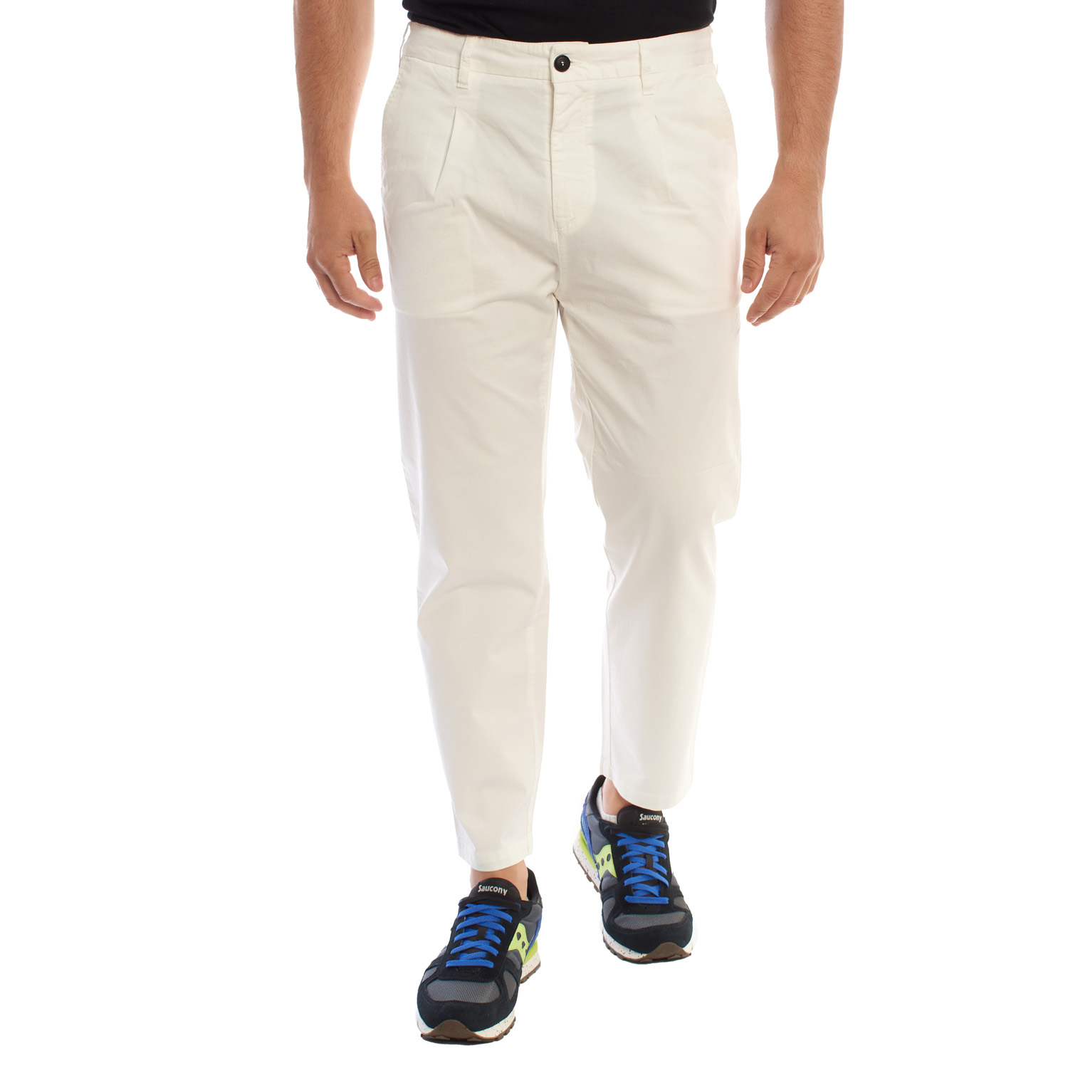 Emporio Armani Mens Slim fit chino trousers 3H1PA9 men - White - Size 48 (Waist)