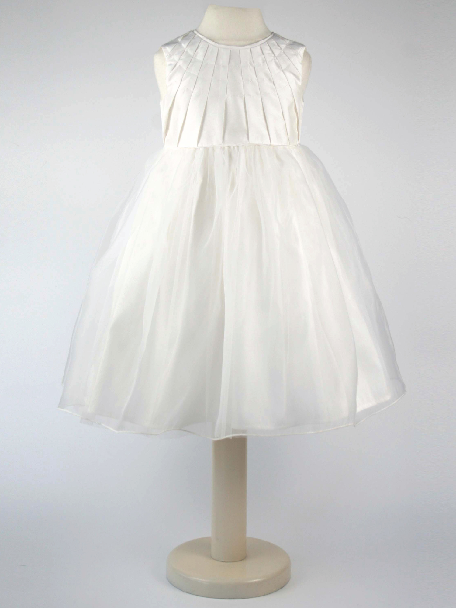 Heritage Girls Constance - Ivory Sleeveless Flower Girl Bridesmaid Dress Cotton - Size 5-6Y