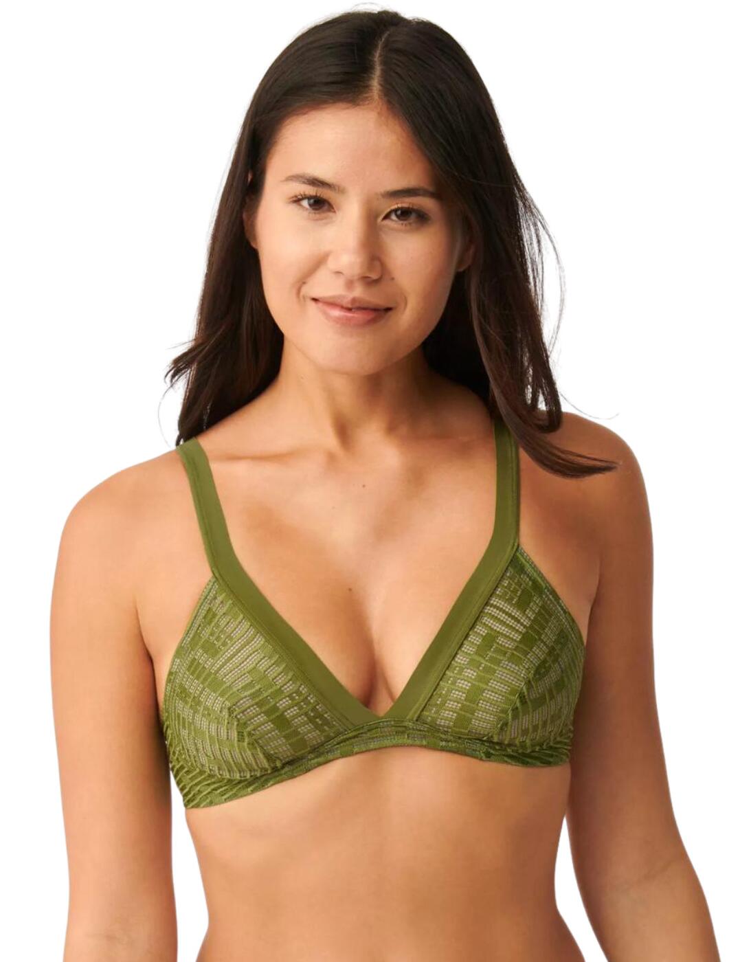 Sloggi Womens 10205605 S Seven Soft Bra - Green - Size 8 UK