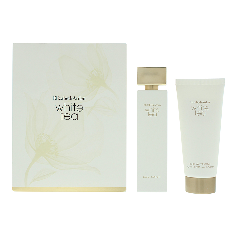 Elizabeth Arden Womens White Tea Eau de Parfum 100ml + Body Lotion Gift Set - One Size