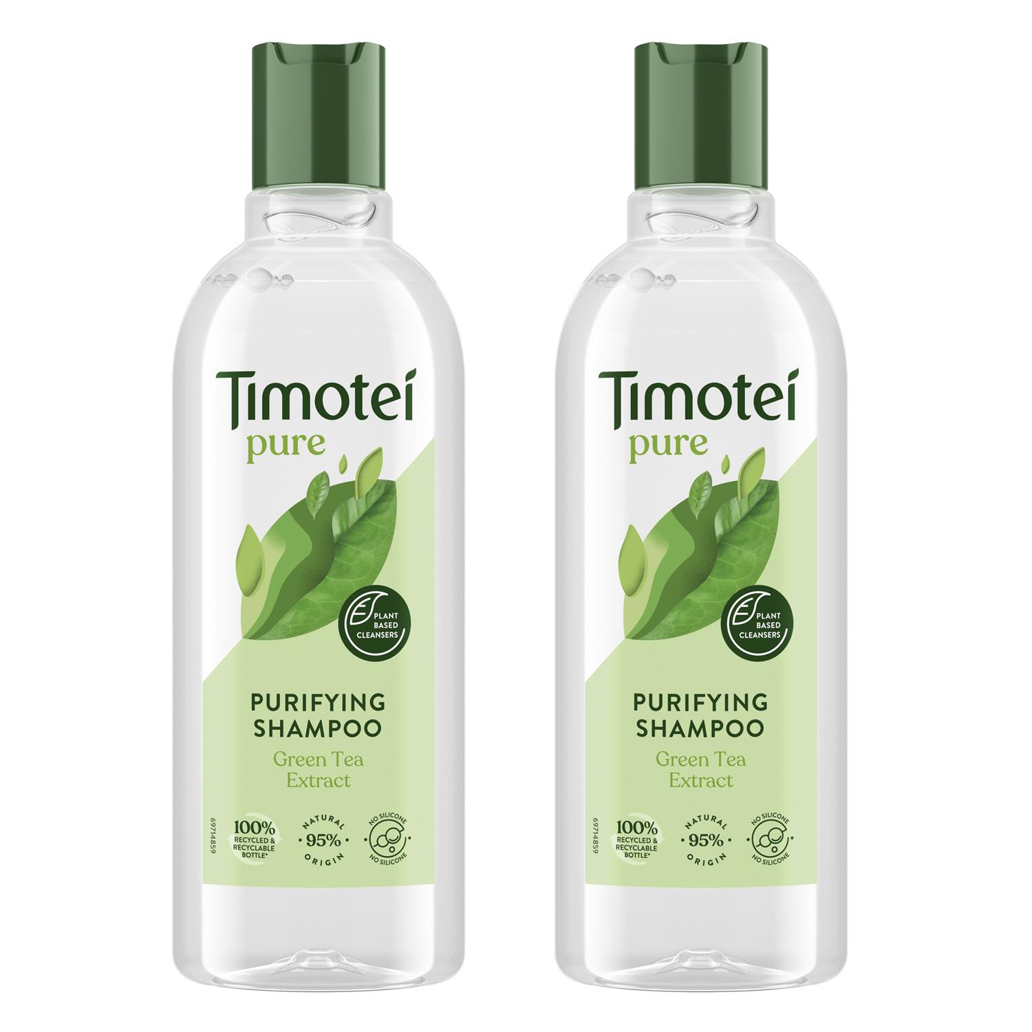 Timotei Unisex Purifying Shampoo with Green Tea Extract for All Types of Hair, 300ml Lopi - One Size