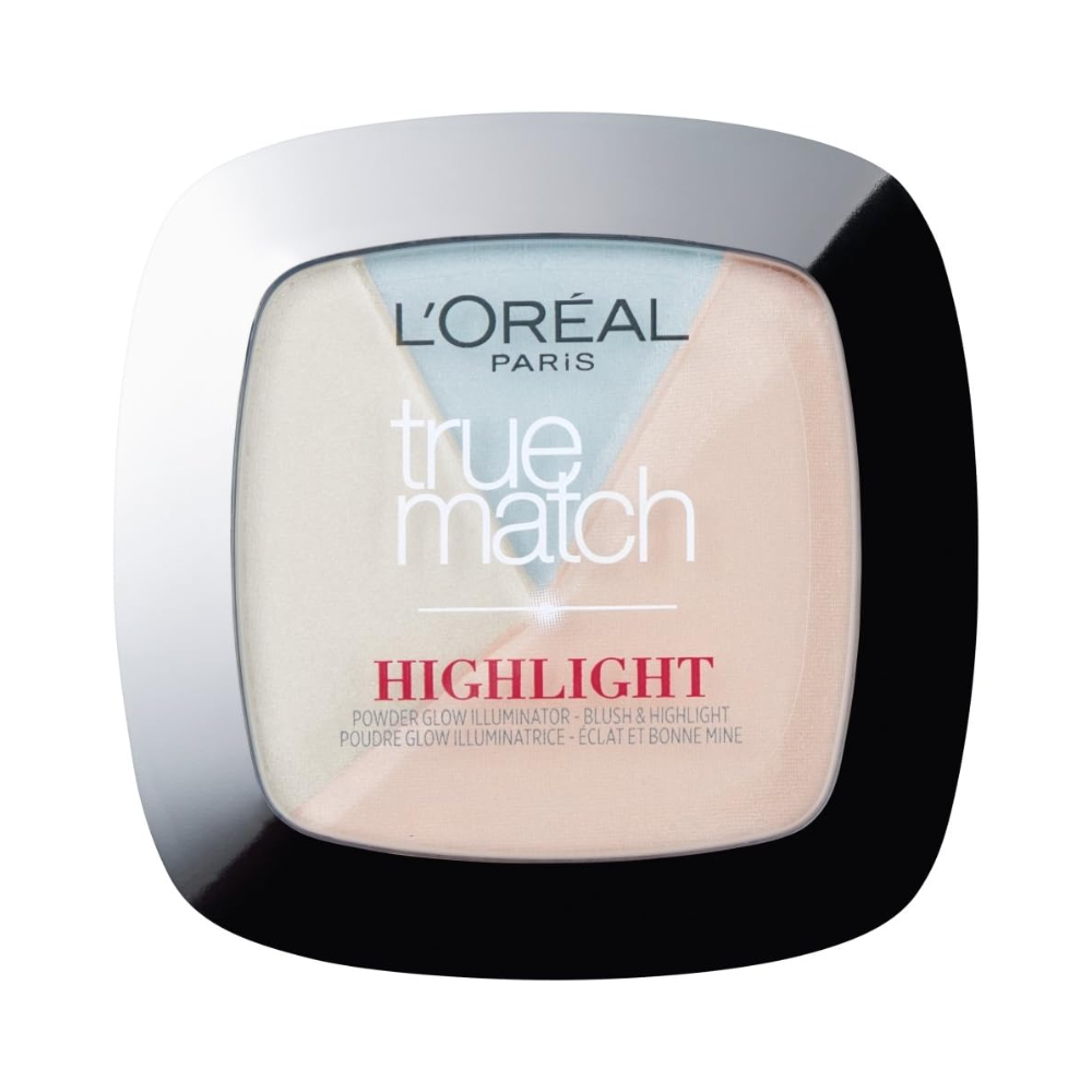 L'Oreal Paris Womens True Match Highlight Powder Glow Illuminator Blush + - 302R/302C Icy - One Size