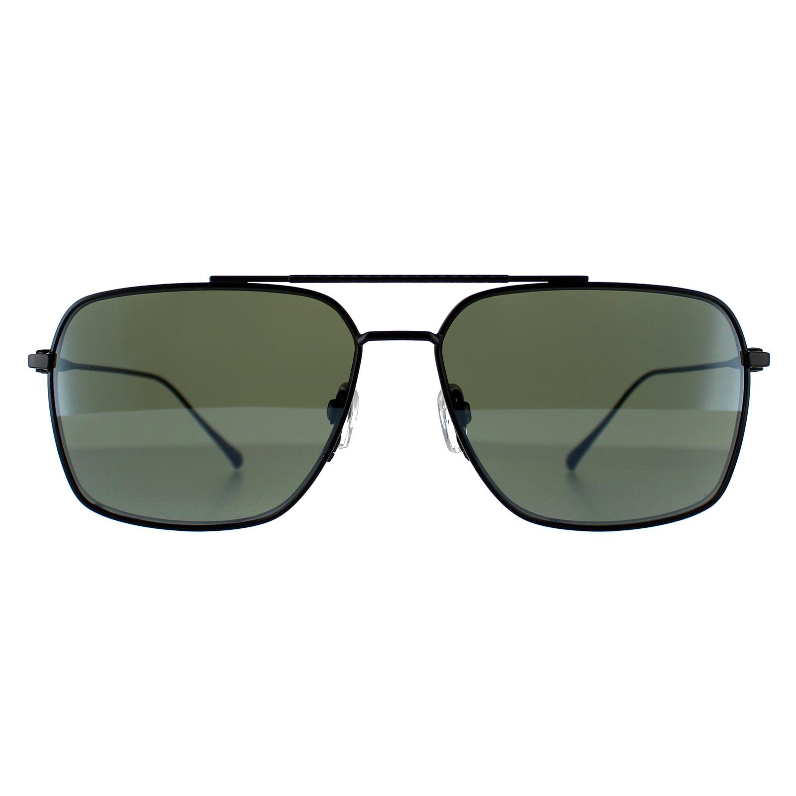 Ted Baker Aviator Mens Black Green TB1624 Mills Metal - One Size