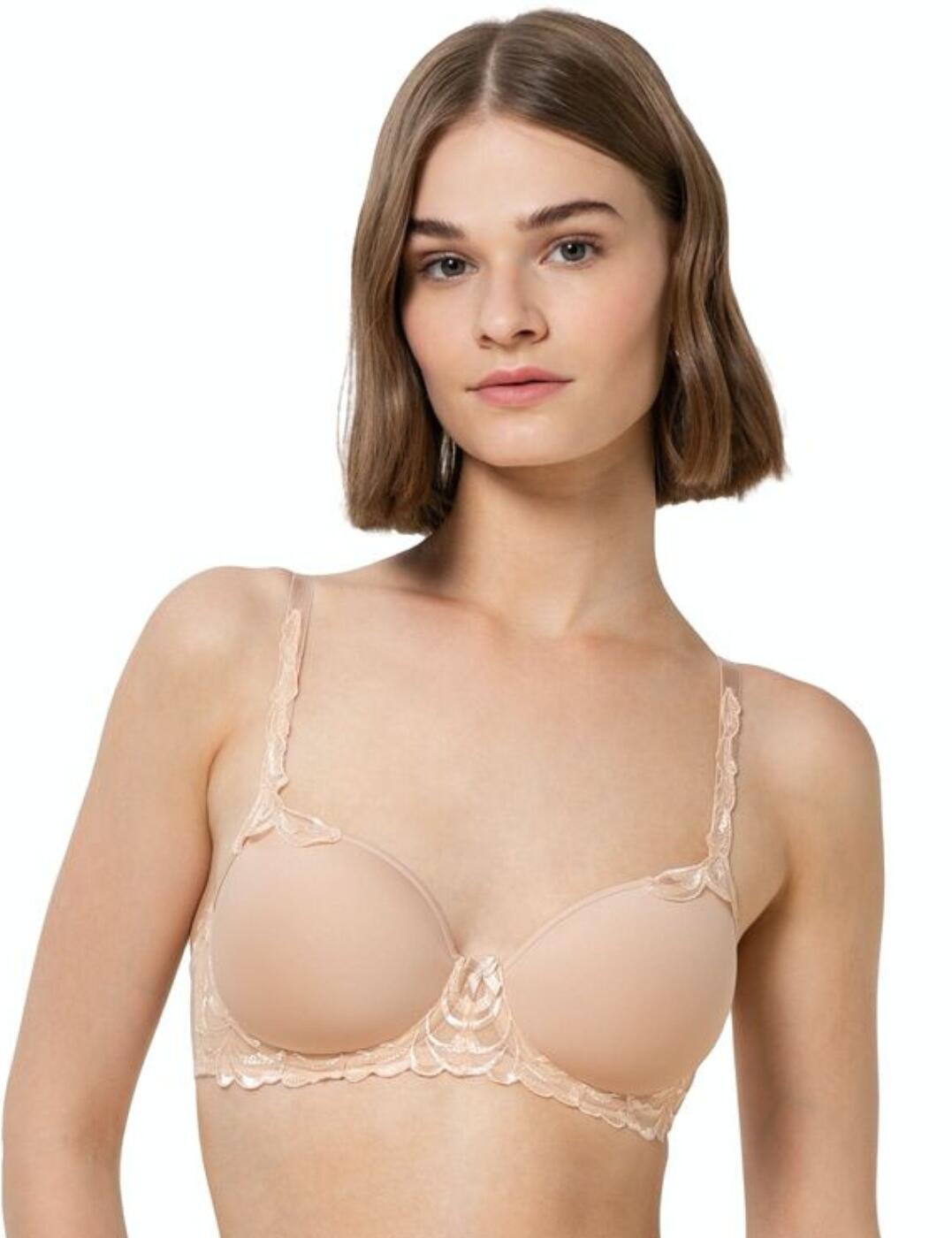 Triumph Womens Modern Finesse Underwired Padded Bra - Beige - Size 42B