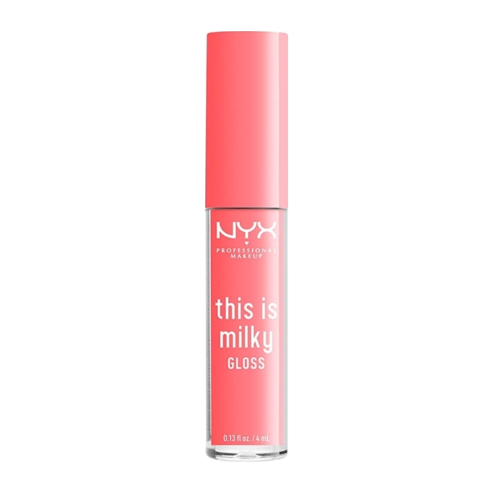 NYX Womens This Is Milky Lip Gloss 4ml - Moo-dy Peach - One Size