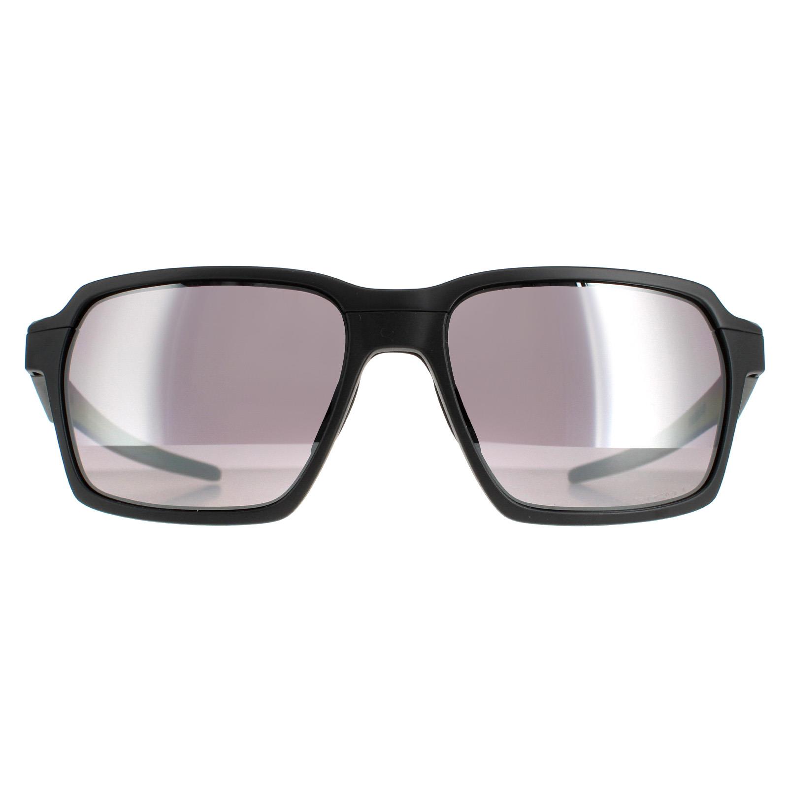 Oakley Square Mens Matte Black Prizm Polarized Parlay - One Size